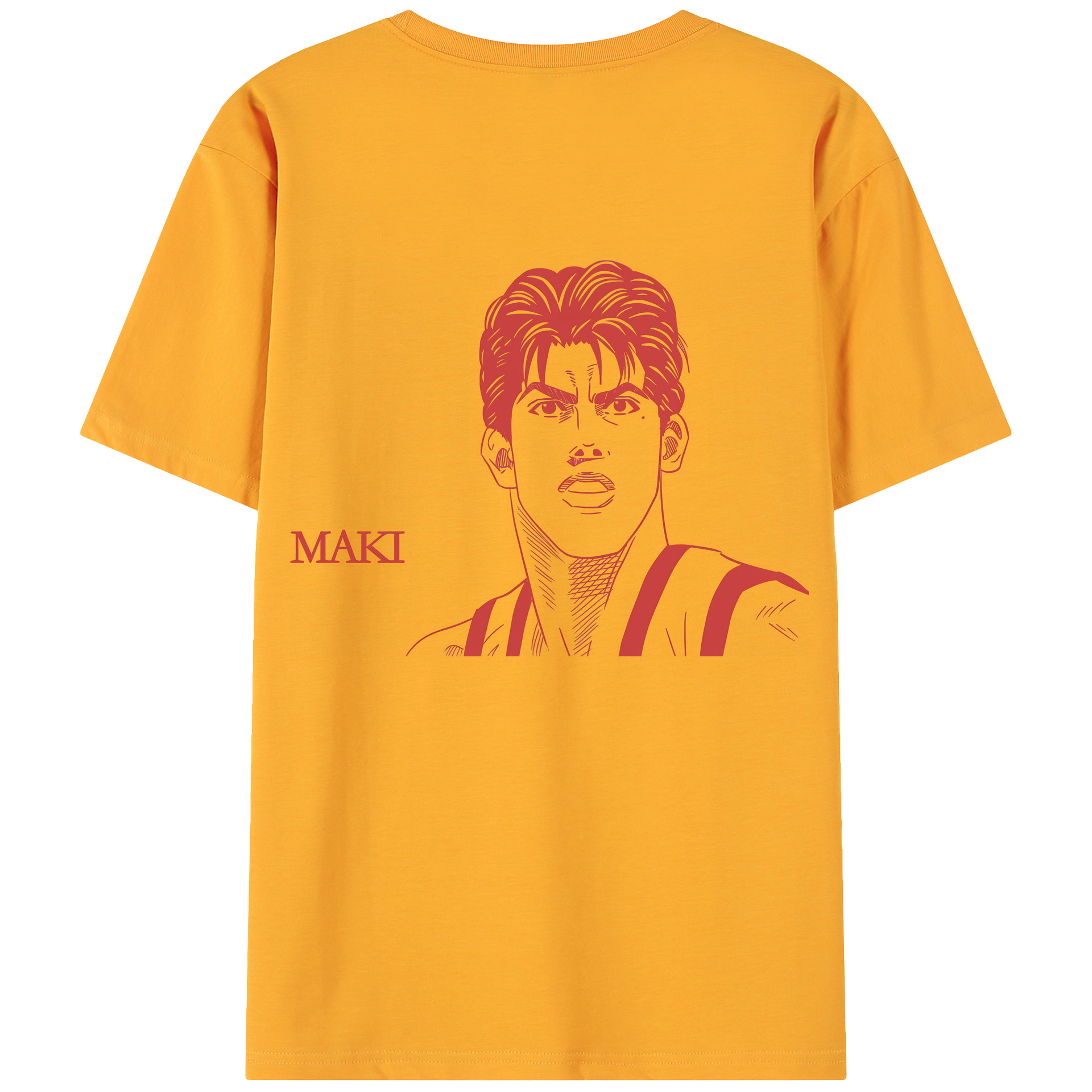 （画像用） SLAM DUNK／スラムダンク 綿100％ メンズ半袖Tシャツ（バックプリント） 通気性