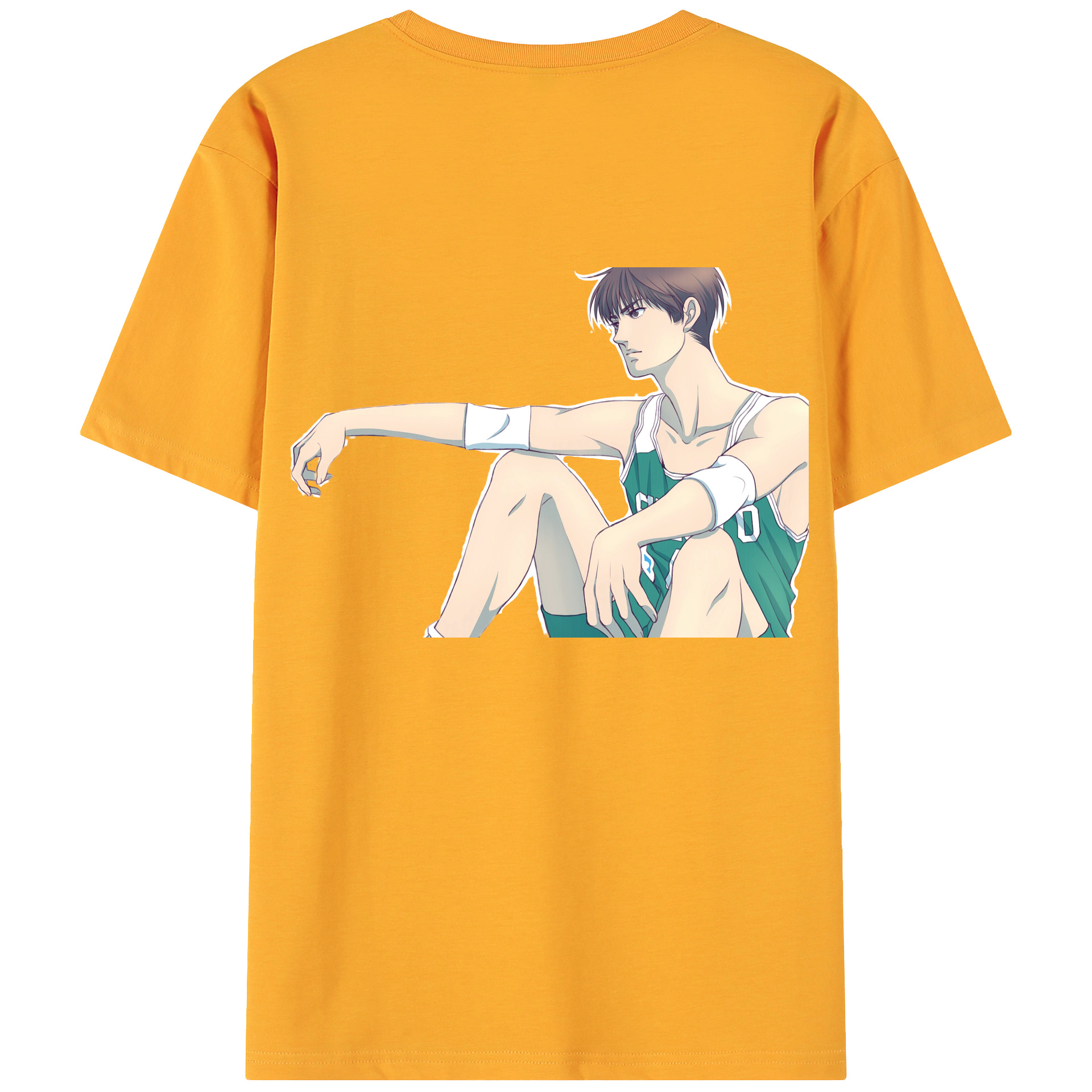 （画像用） SLAM DUNK／スラムダンク 綿100％ メンズ半袖Tシャツ（バックプリント） 通気性