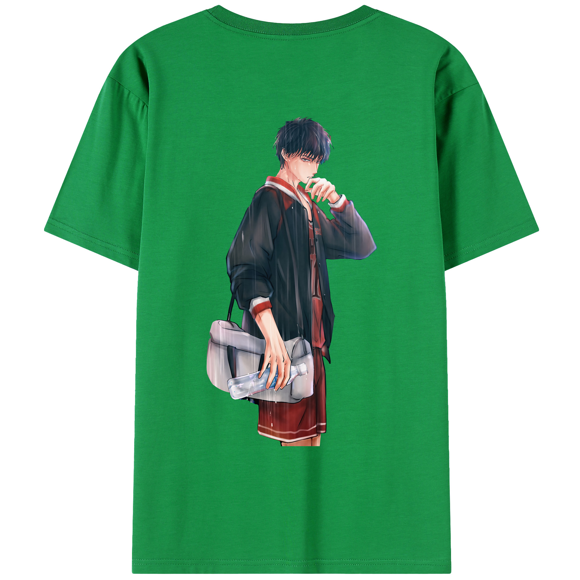 （画像用） SLAM DUNK／スラムダンク 綿100％ メンズ半袖Tシャツ（バックプリント） 通気性