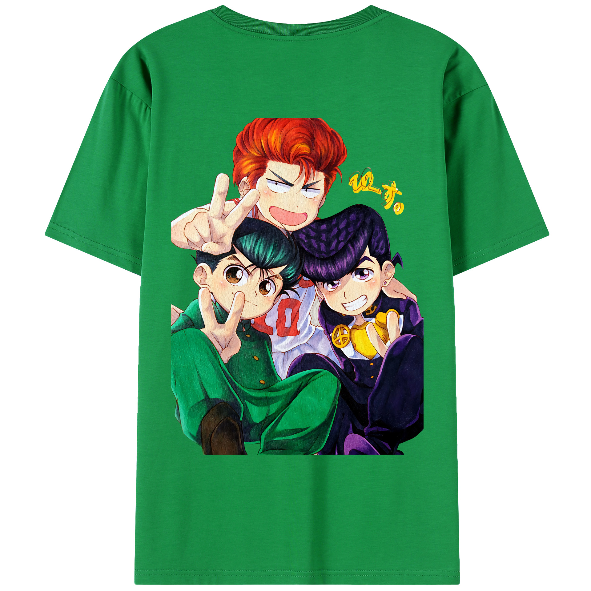 （画像用） SLAM DUNK／スラムダンク 綿100％ メンズ半袖Tシャツ（バックプリント） 通気性