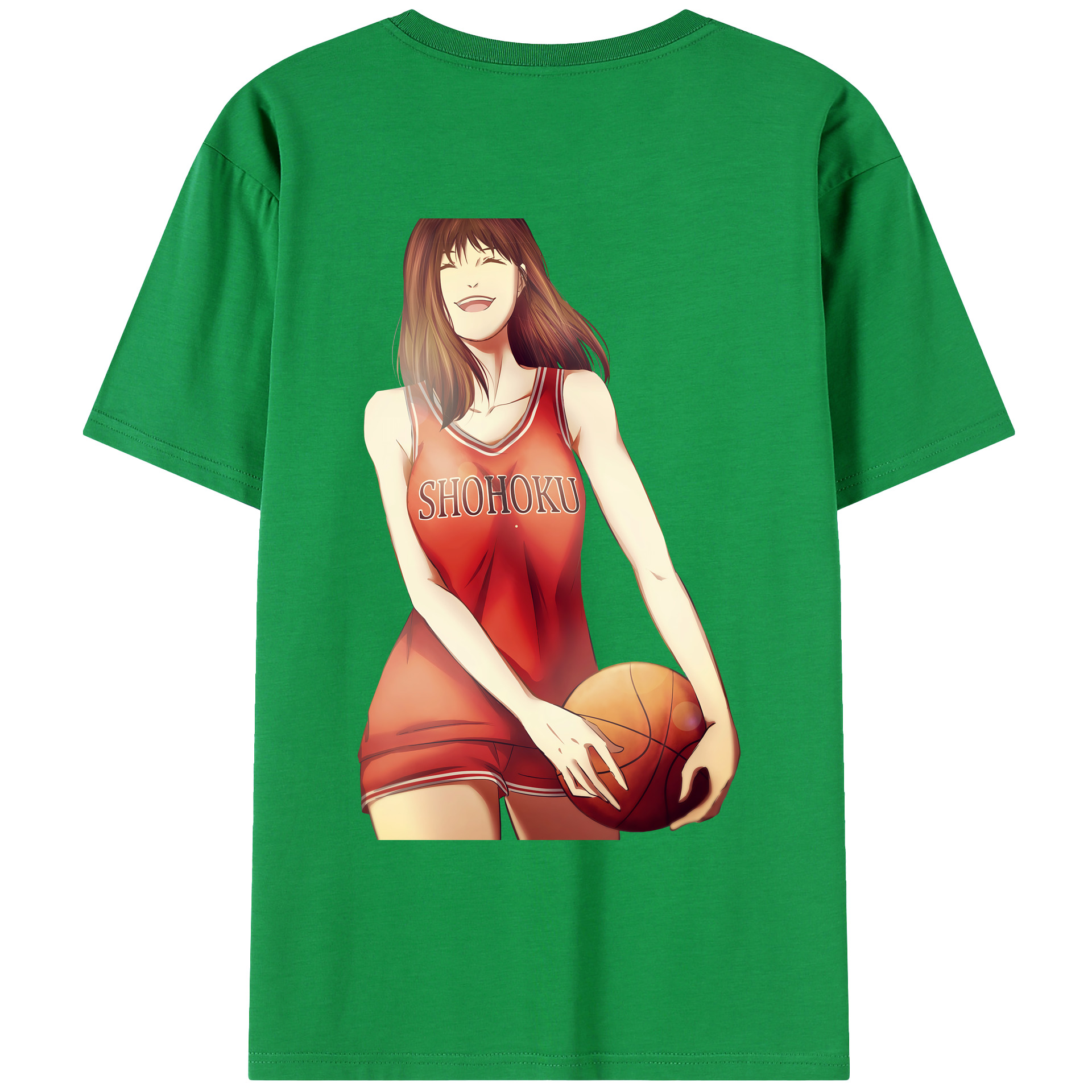 （画像用） SLAM DUNK／スラムダンク 綿100％ メンズ半袖Tシャツ（バックプリント） 通気性