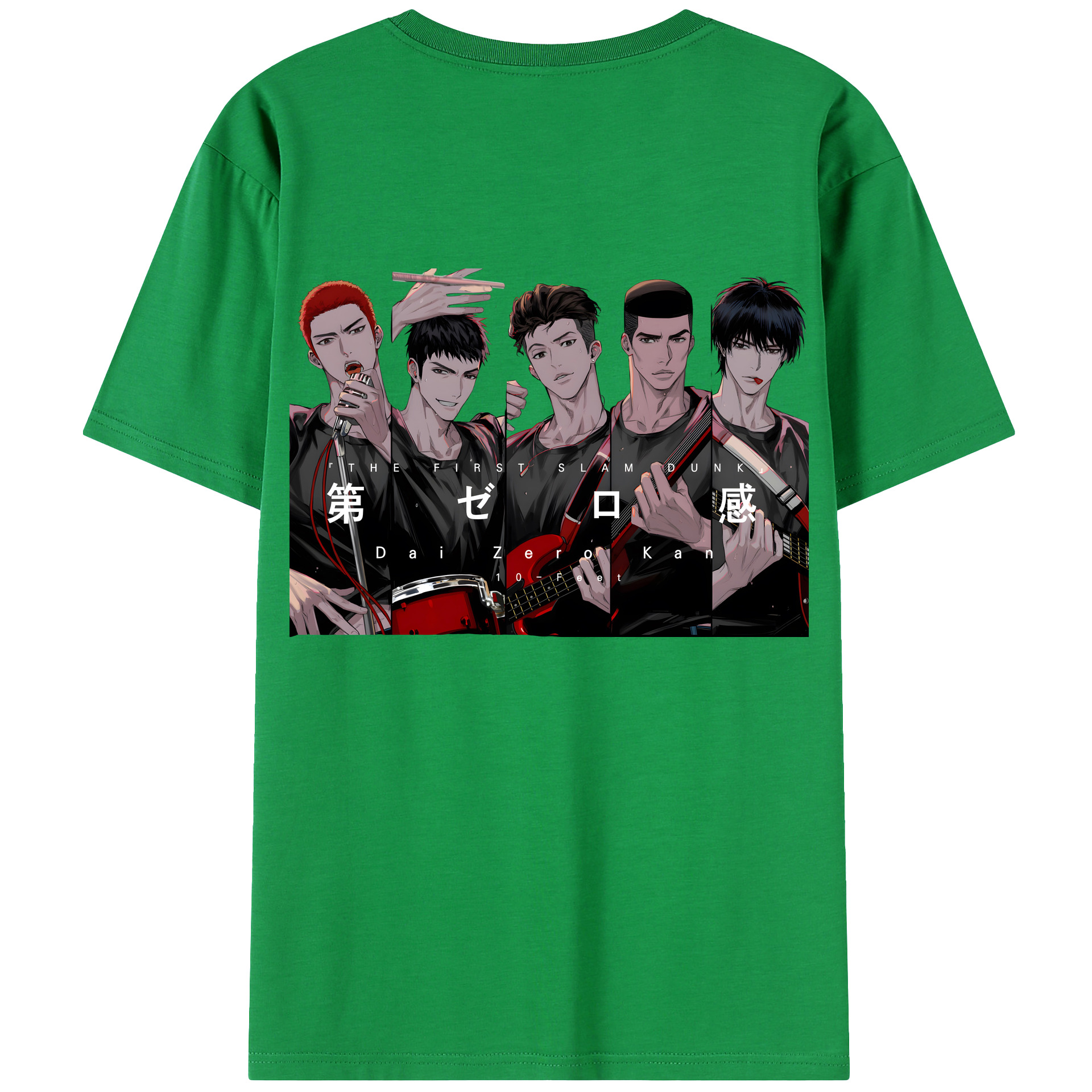 （画像用） SLAM DUNK／スラムダンク 綿100％ メンズ半袖Tシャツ（バックプリント） 通気性