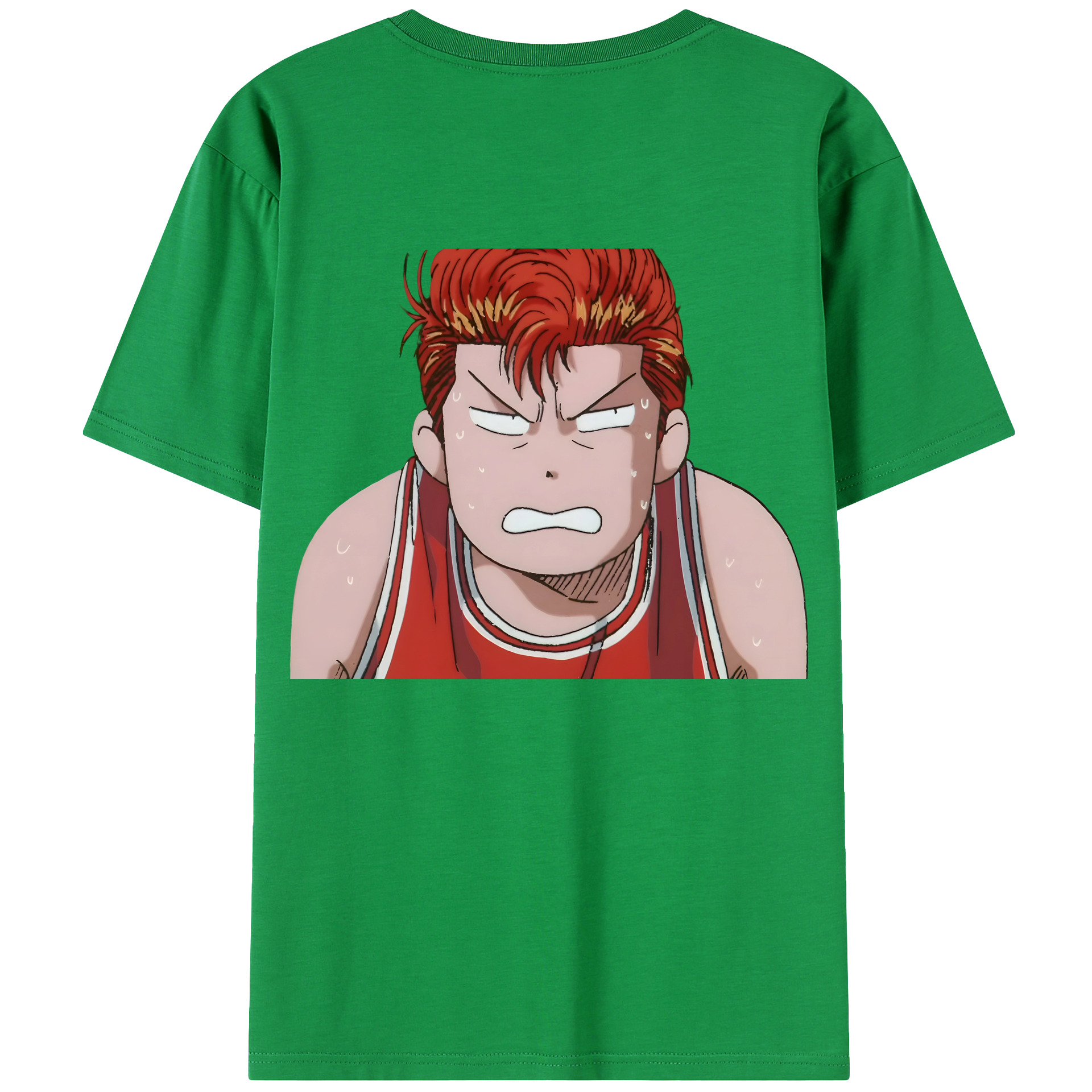 （画像用） SLAM DUNK／スラムダンク 綿100％ メンズ半袖Tシャツ（バックプリント） 通気性