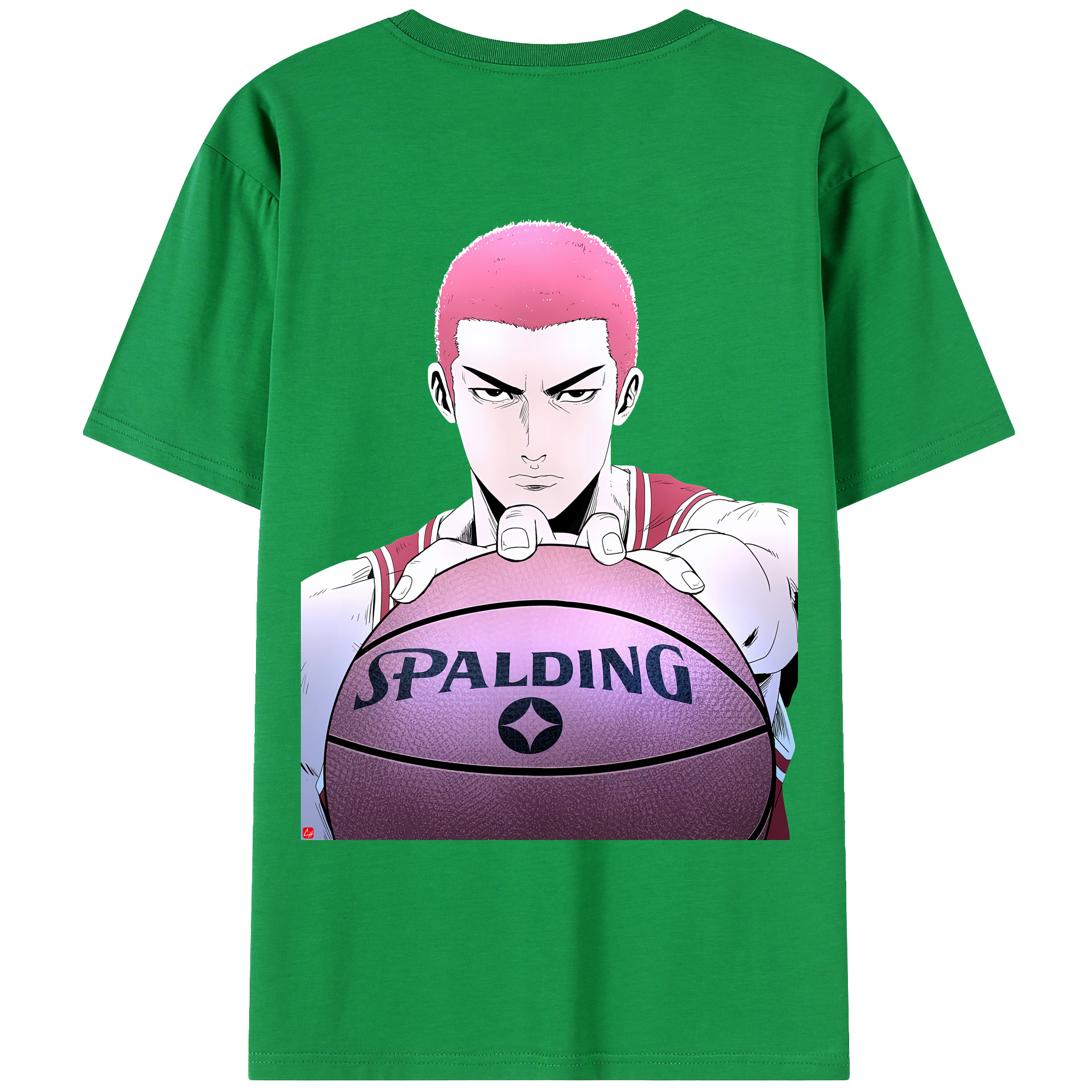 （画像用） SLAM DUNK／スラムダンク 綿100％ メンズ半袖Tシャツ（バックプリント） 通気性