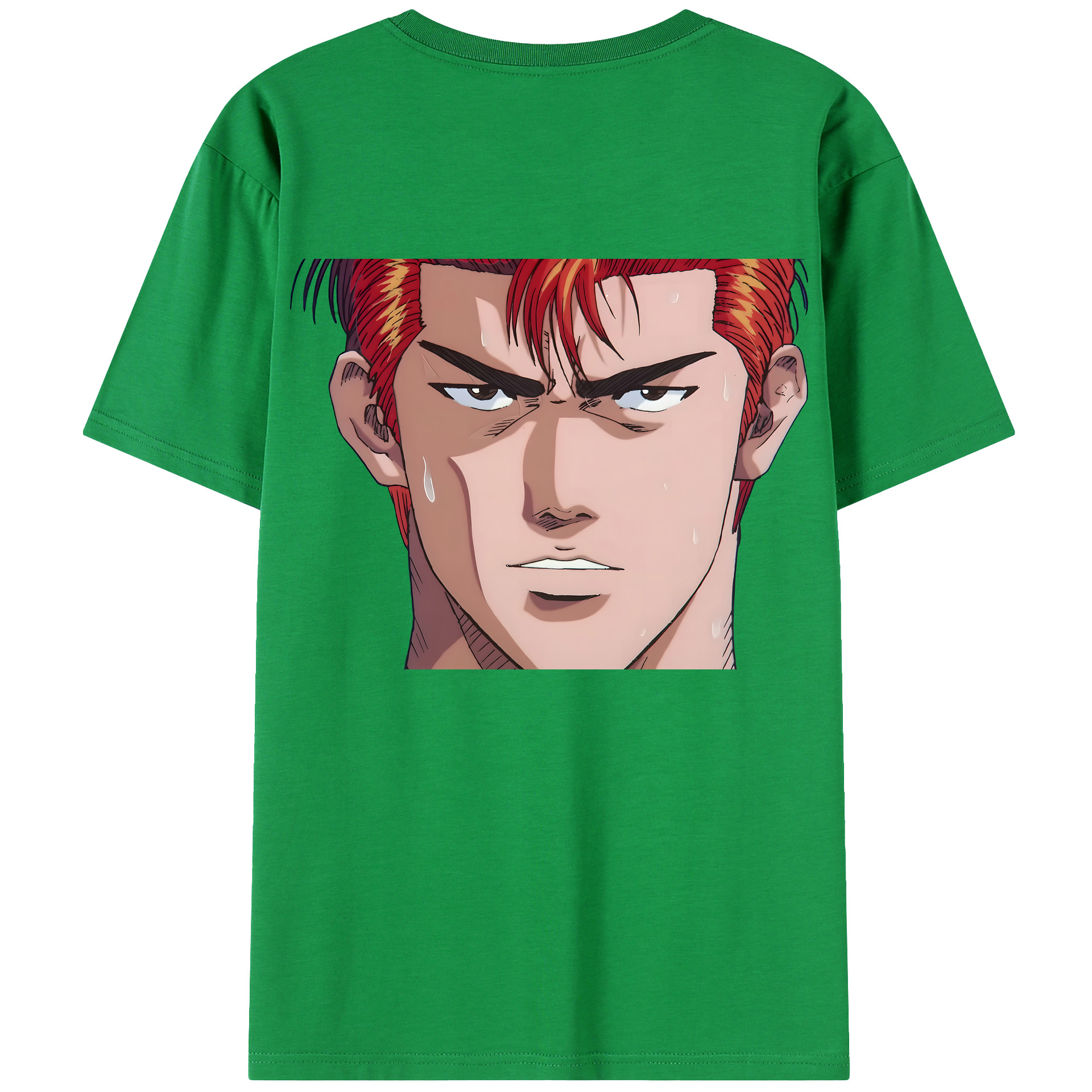 （画像用） SLAM DUNK／スラムダンク 綿100％ メンズ半袖Tシャツ（バックプリント） 通気性