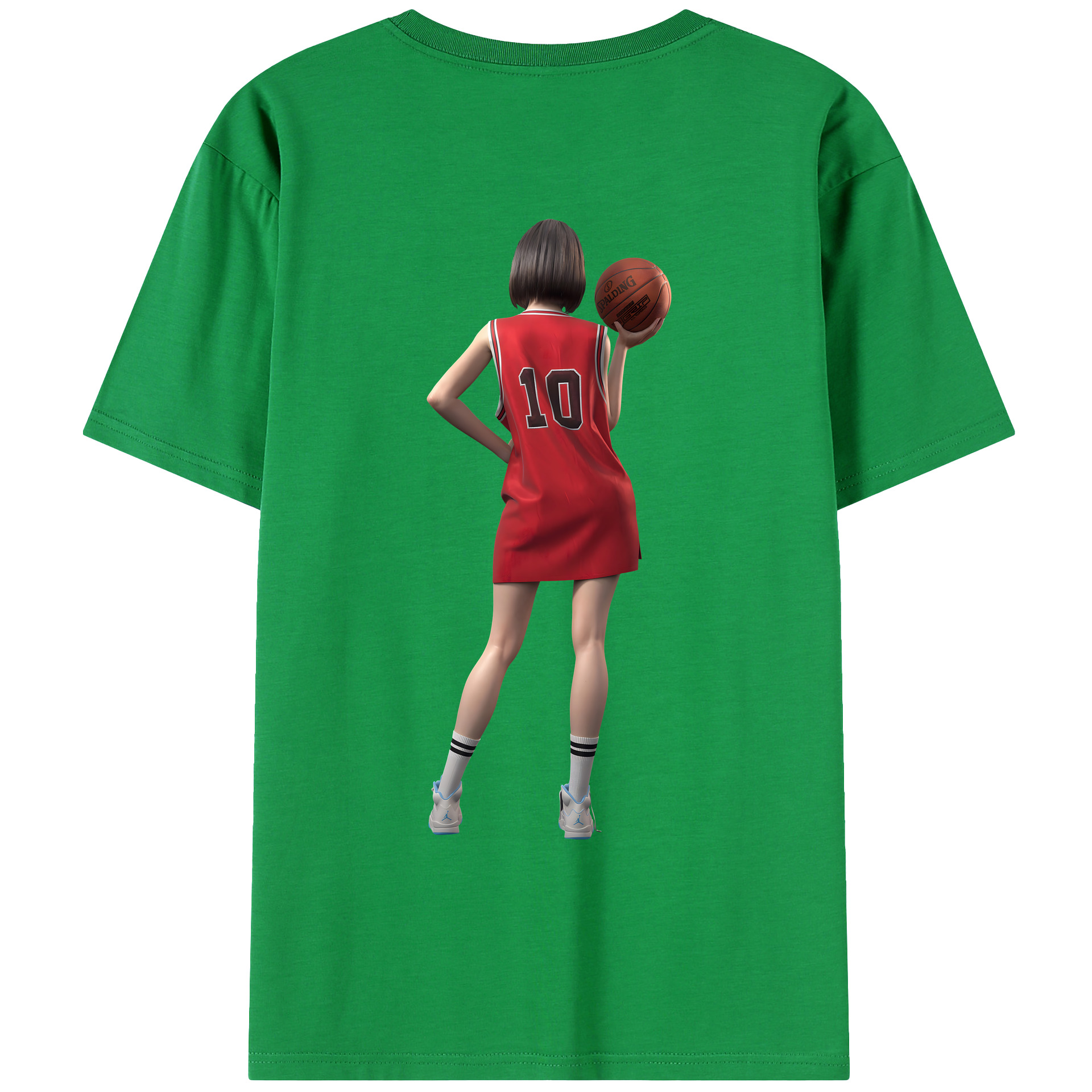 （画像用） SLAM DUNK／スラムダンク 綿100％ メンズ半袖Tシャツ（バックプリント） 通気性
