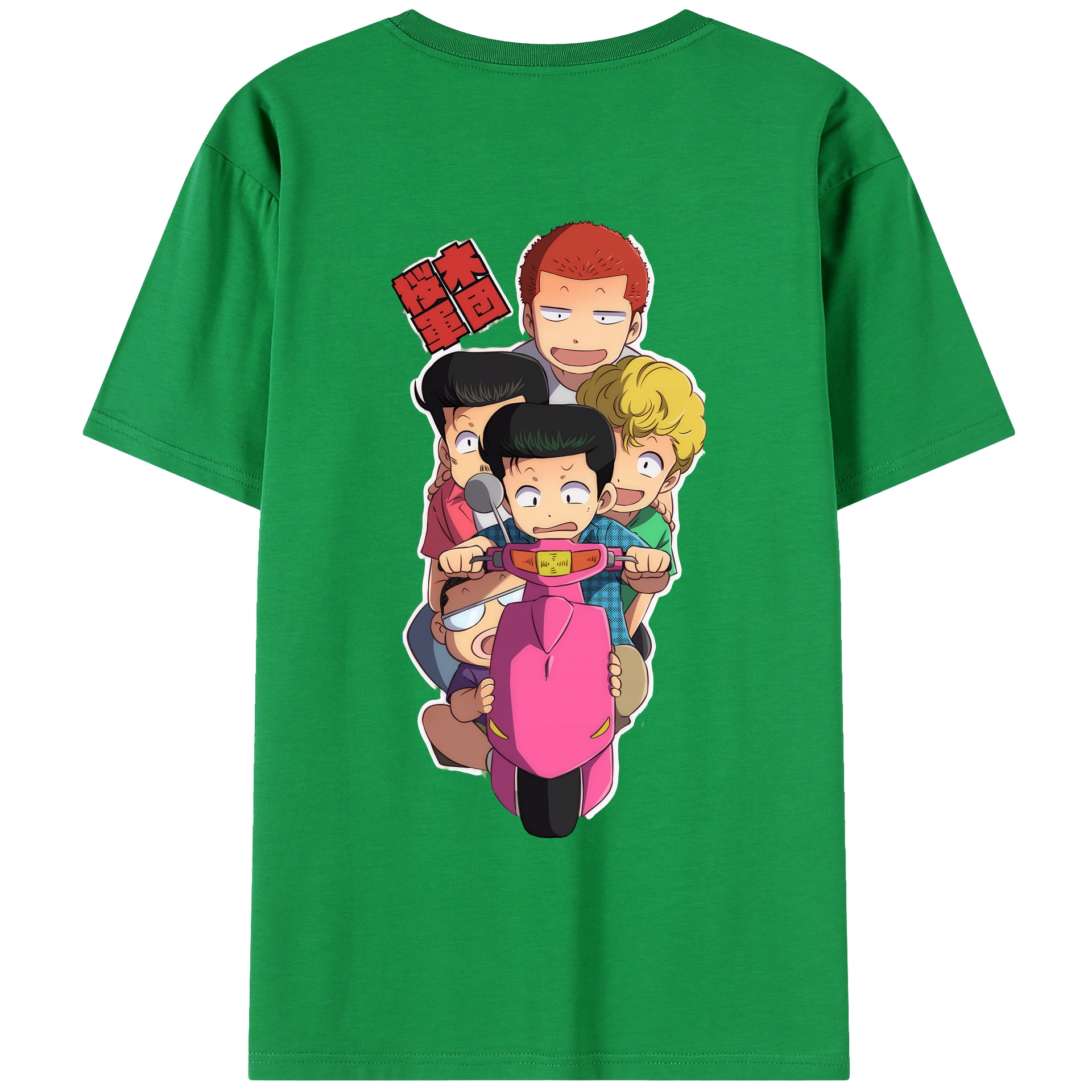（画像用） SLAM DUNK／スラムダンク 綿100％ メンズ半袖Tシャツ（バックプリント） 通気性