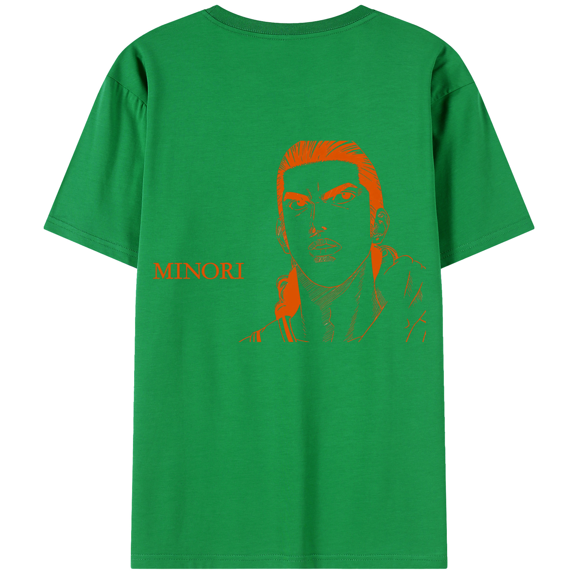 （画像用） SLAM DUNK／スラムダンク 綿100％ メンズ半袖Tシャツ（バックプリント） 通気性