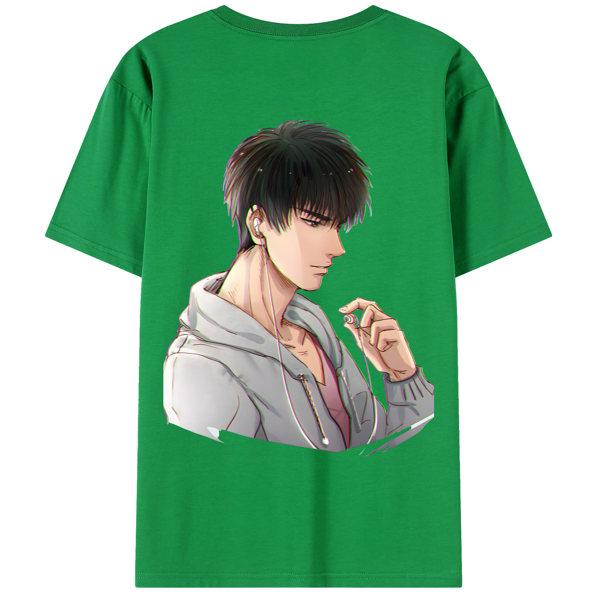 （画像用） SLAM DUNK／スラムダンク 綿100％ メンズ半袖Tシャツ（バックプリント） 通気性