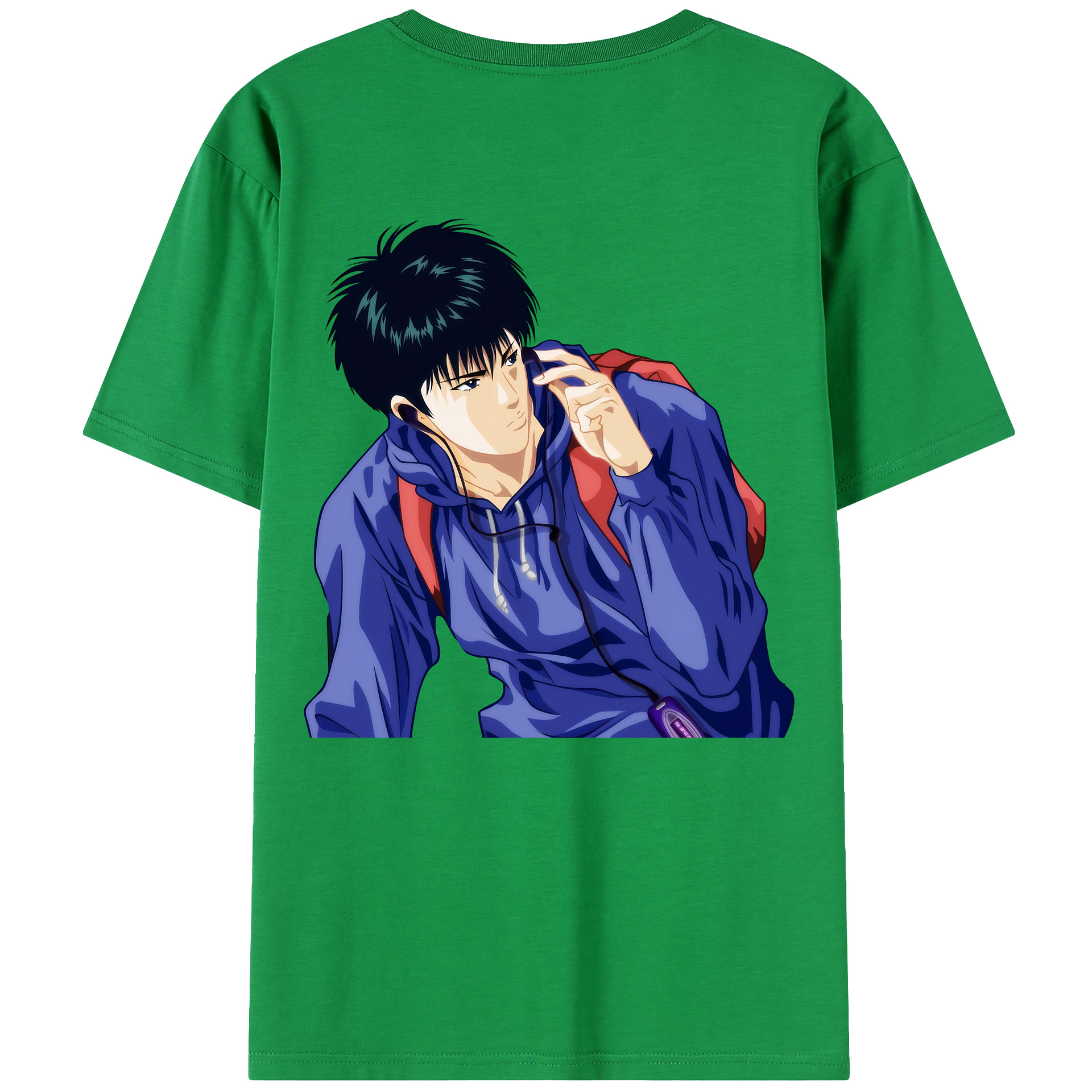 （画像用） SLAM DUNK／スラムダンク 綿100％ メンズ半袖Tシャツ（バックプリント） 通気性