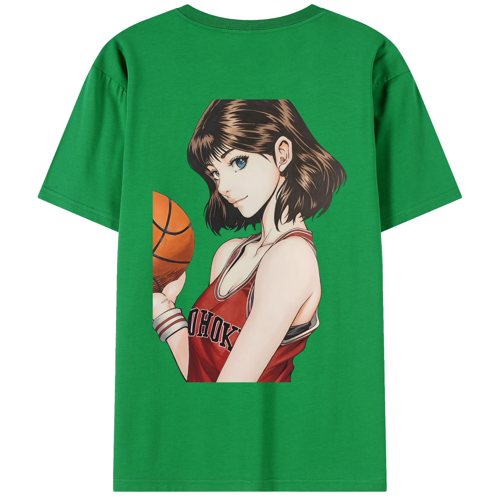 （画像用） SLAM DUNK／スラムダンク 綿100％ メンズ半袖Tシャツ（バックプリント） 通気性