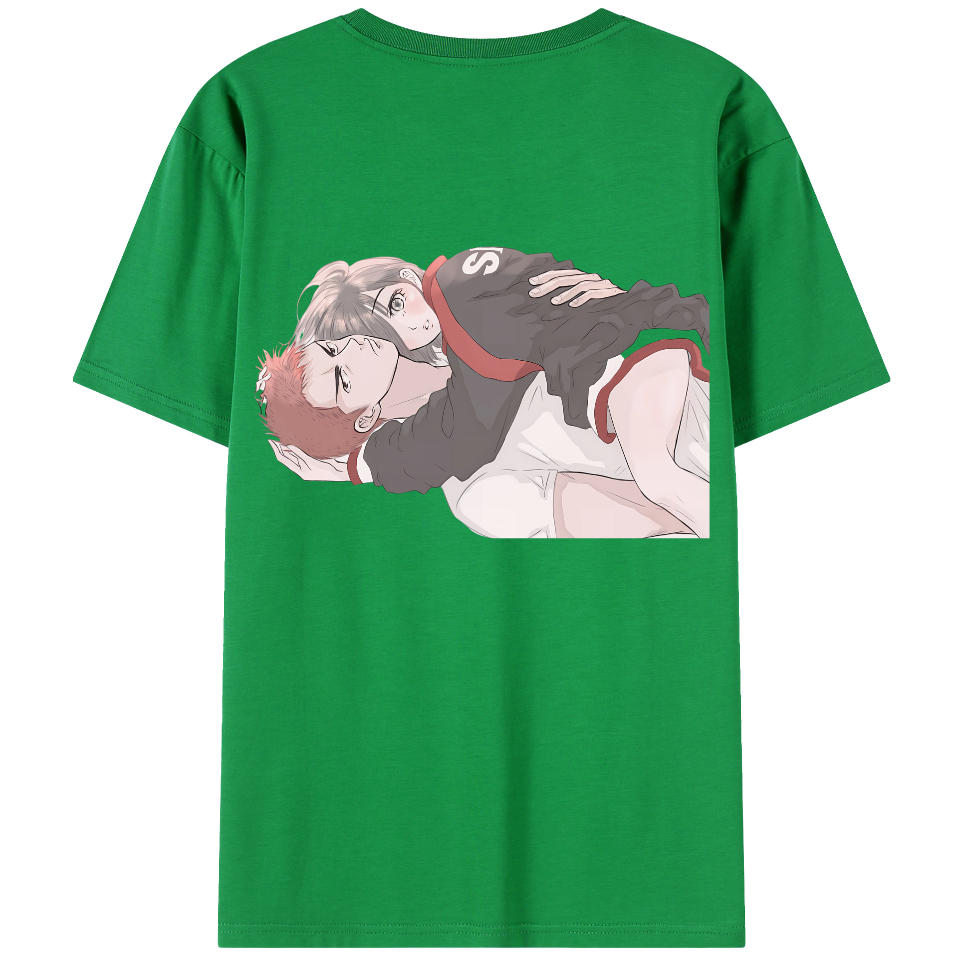 （画像用） SLAM DUNK／スラムダンク 綿100％ メンズ半袖Tシャツ（バックプリント） 通気性