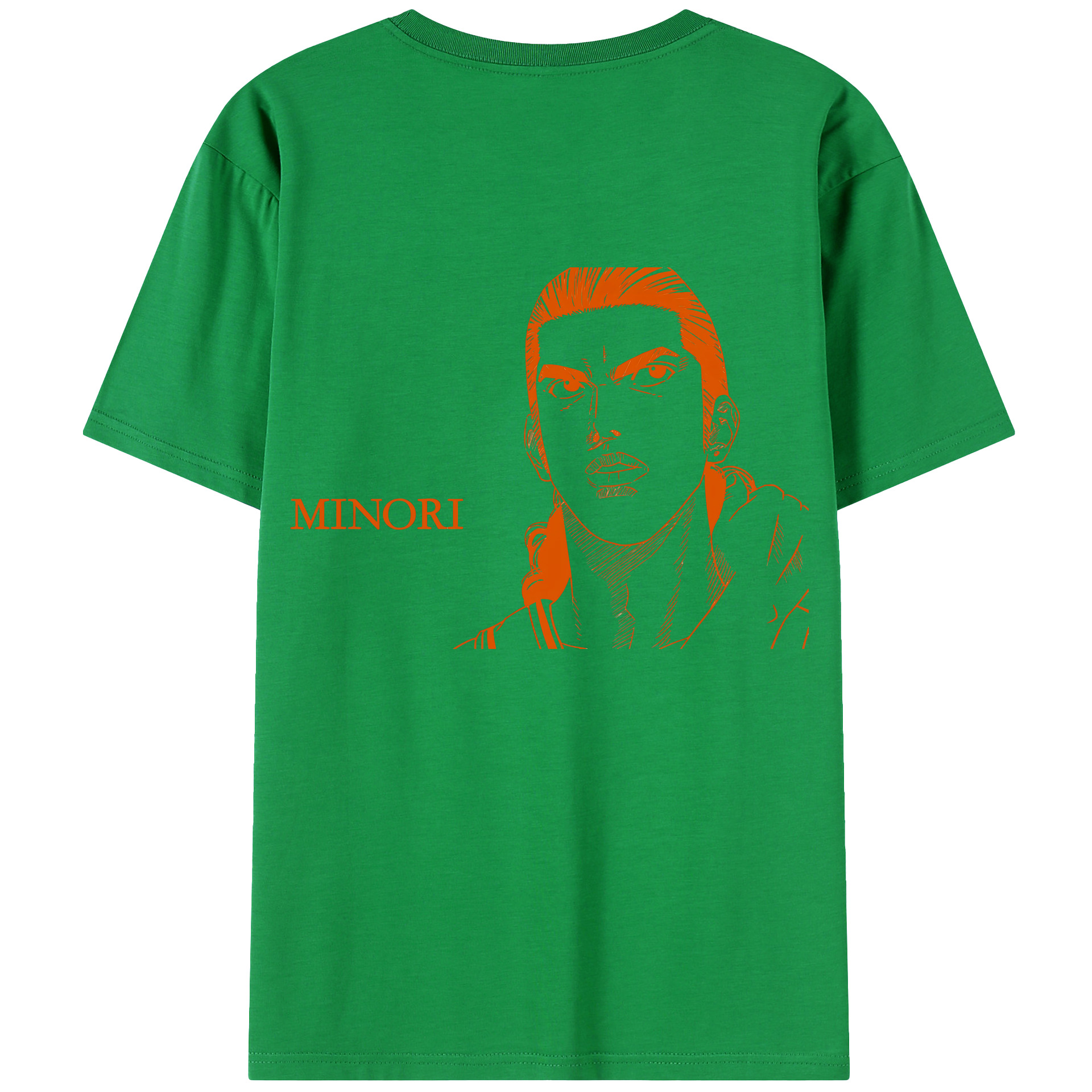 （画像用） SLAM DUNK／スラムダンク 綿100％ メンズ半袖Tシャツ（バックプリント） 通気性