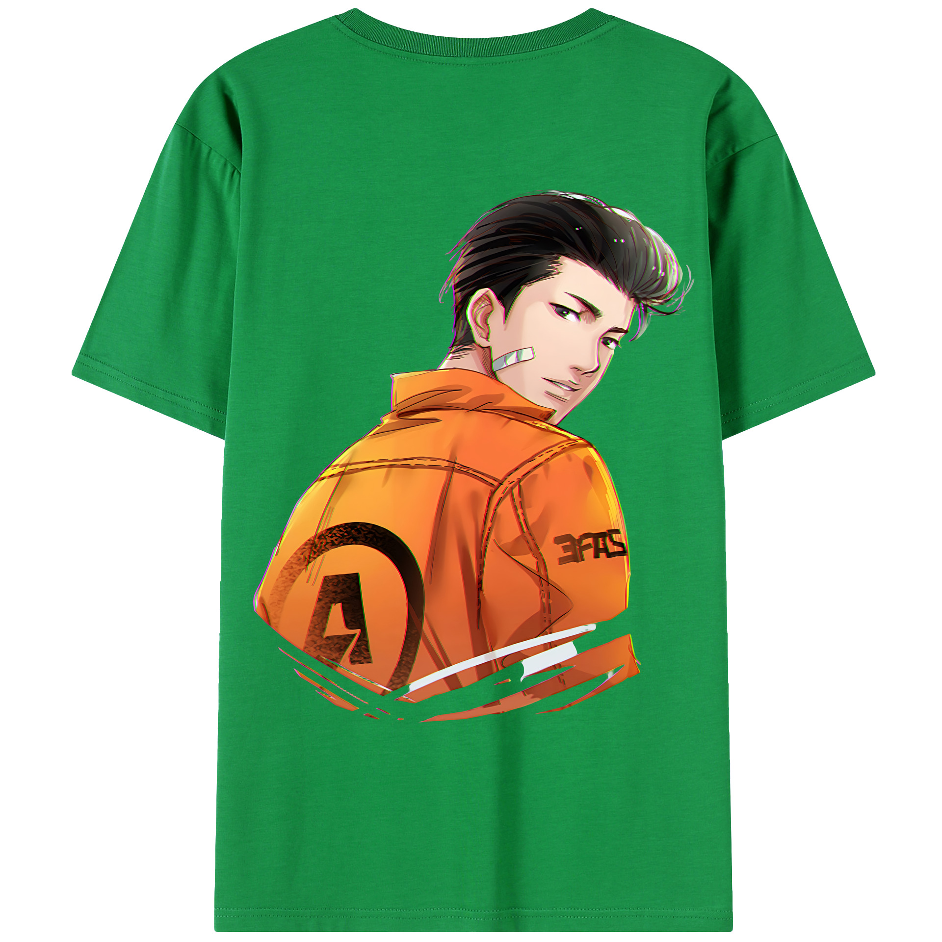（画像用） SLAM DUNK／スラムダンク 綿100％ メンズ半袖Tシャツ（バックプリント） 通気性
