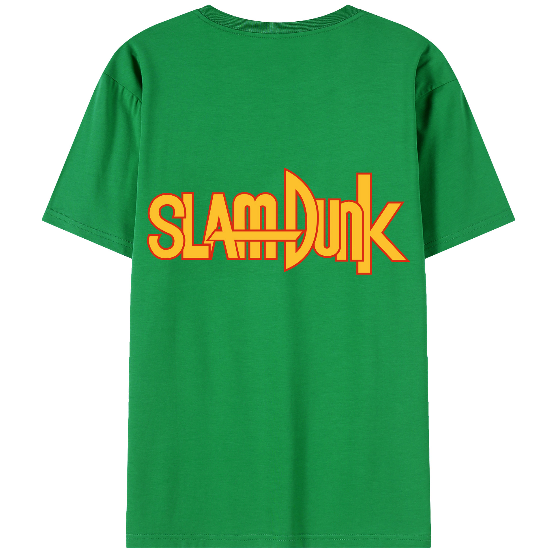 （画像用） SLAM DUNK／スラムダンク 綿100％ メンズ半袖Tシャツ（バックプリント） 通気性