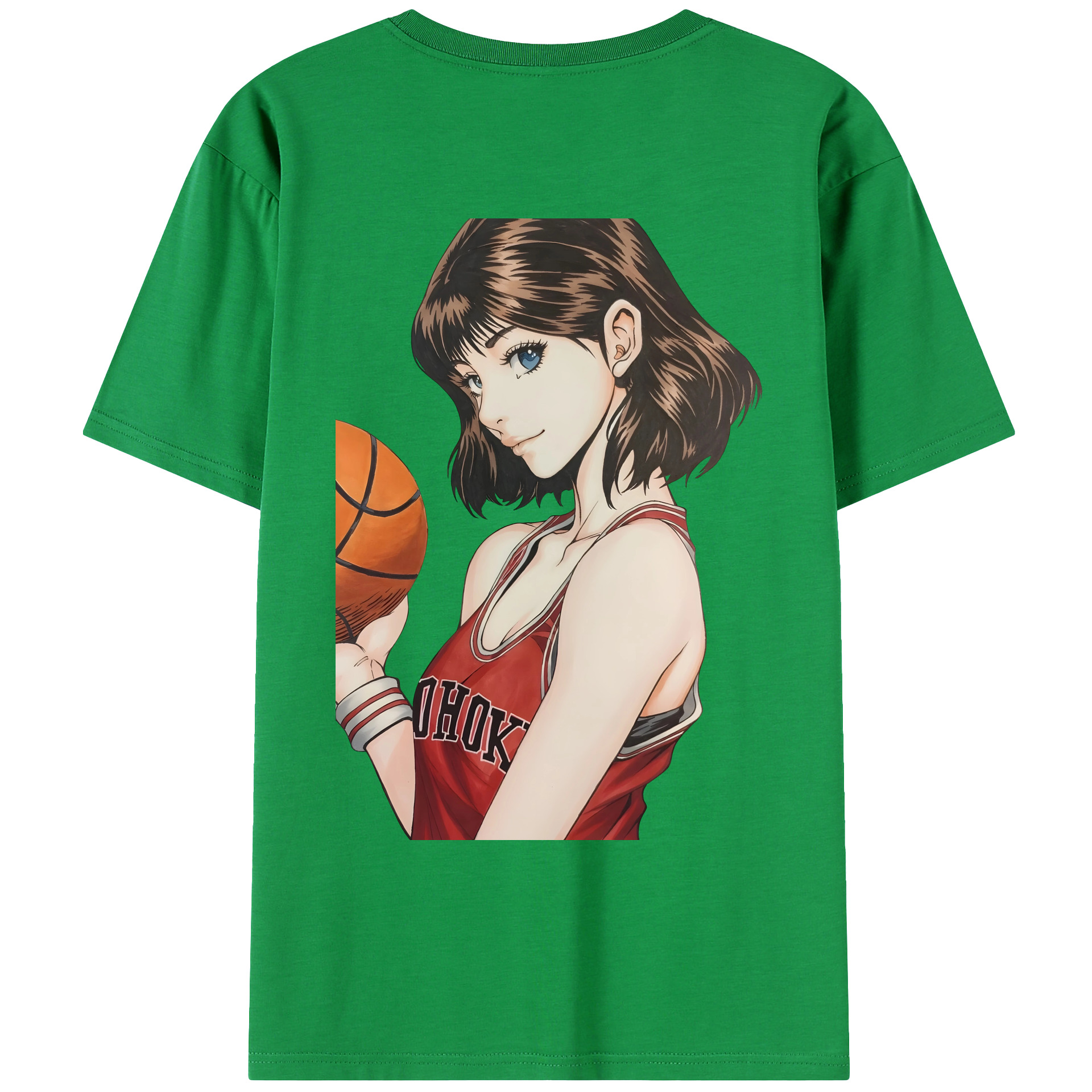 （画像用） SLAM DUNK／スラムダンク 綿100％ メンズ半袖Tシャツ（バックプリント） 通気性