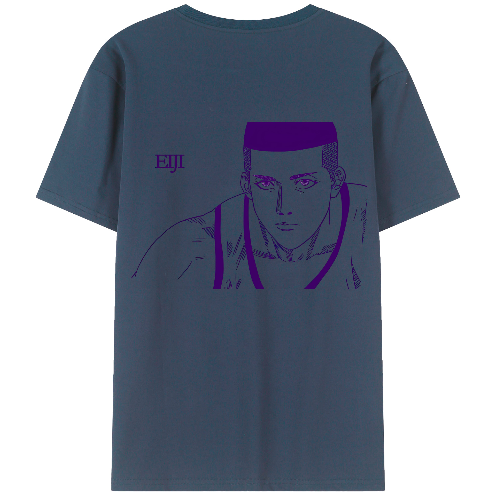 （画像用） SLAM DUNK／スラムダンク 綿100％ メンズ半袖Tシャツ（バックプリント） 通気性