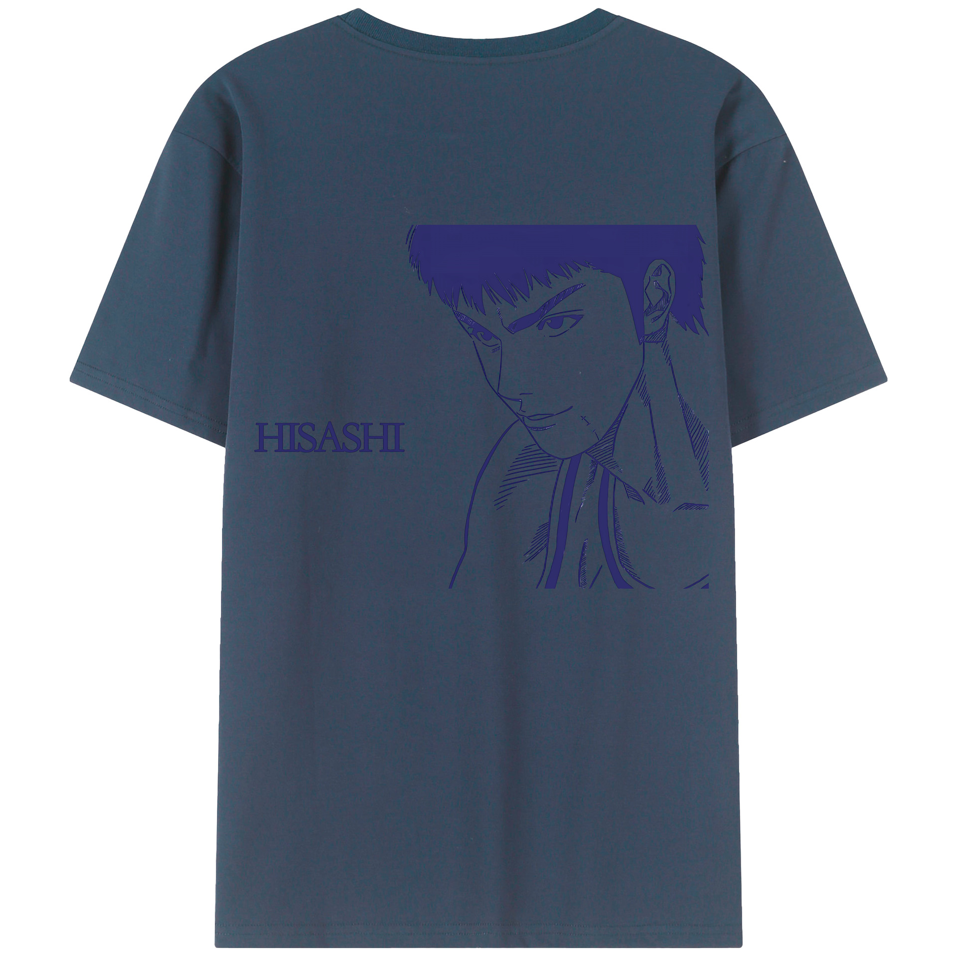 （画像用） SLAM DUNK／スラムダンク 綿100％ メンズ半袖Tシャツ（バックプリント） 通気性