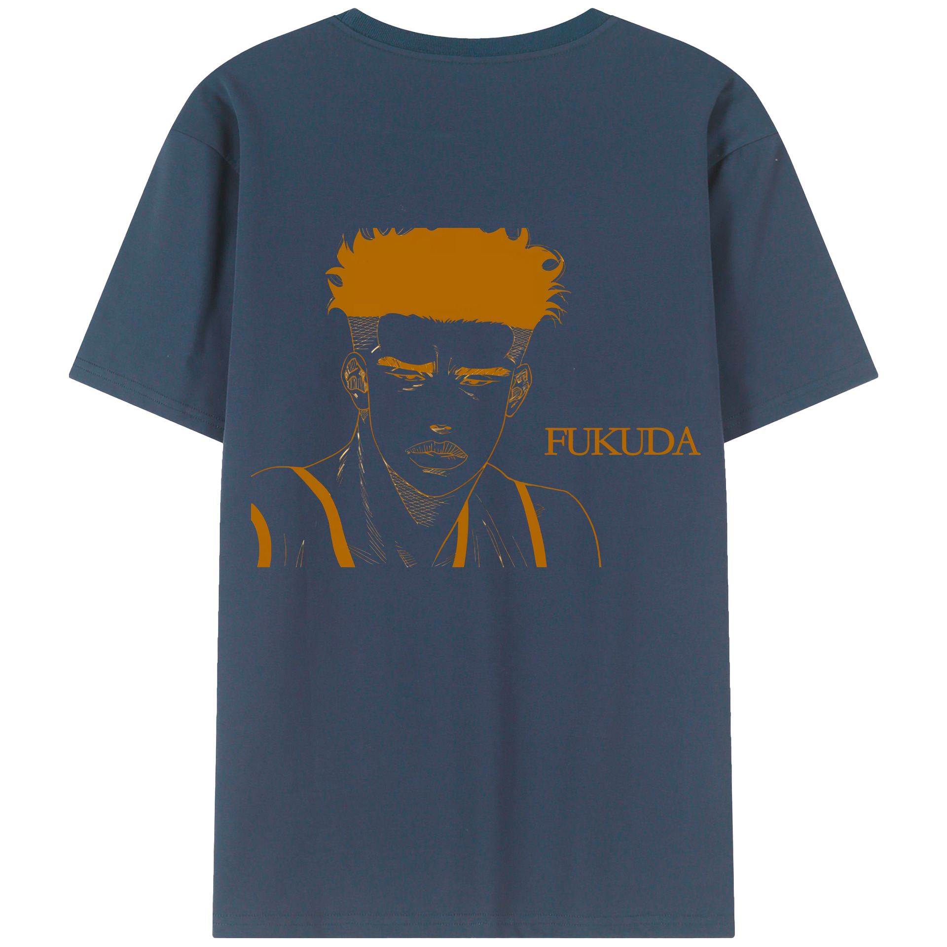 （画像用） SLAM DUNK／スラムダンク 綿100％ メンズ半袖Tシャツ（バックプリント） 通気性