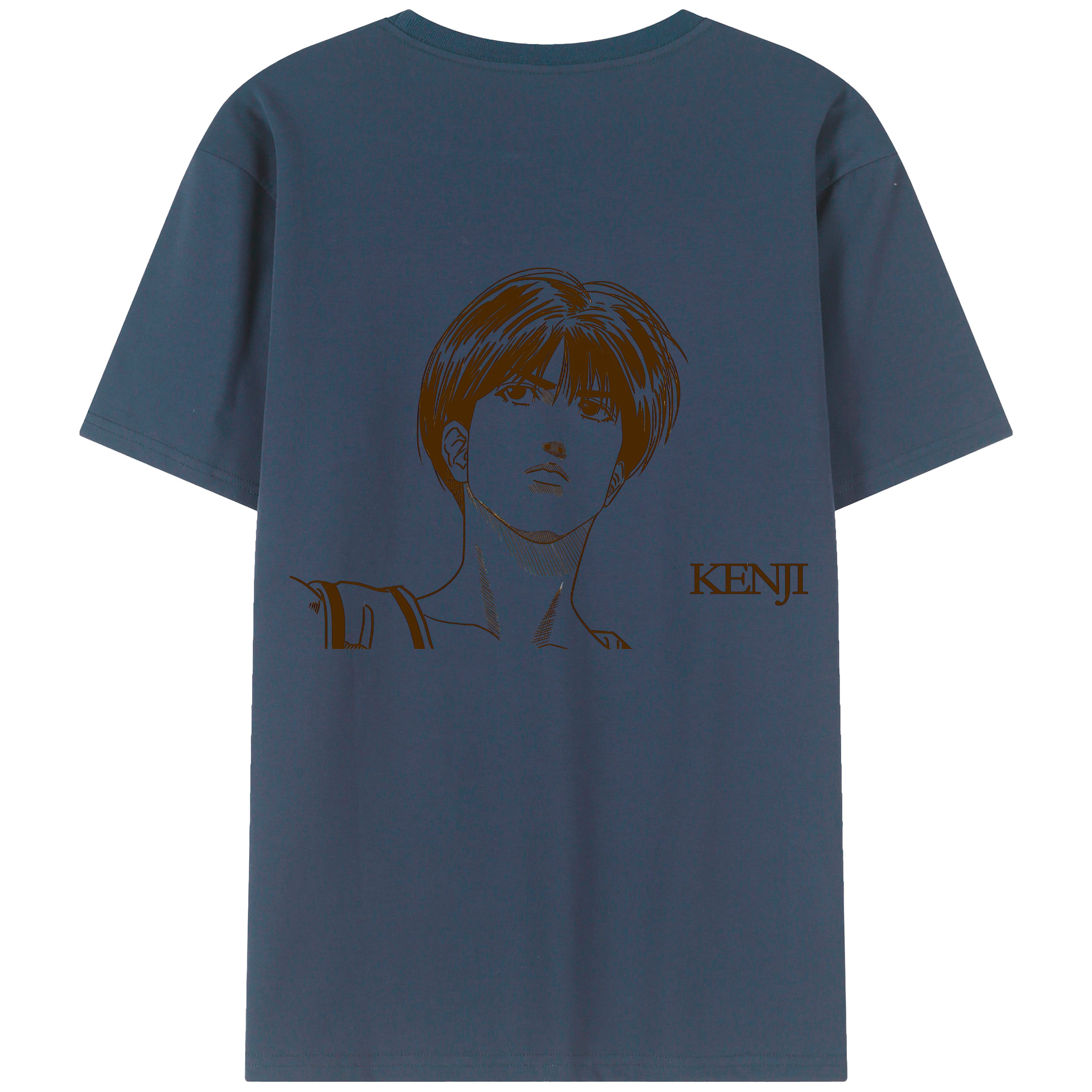 （画像用） SLAM DUNK／スラムダンク 綿100％ メンズ半袖Tシャツ（バックプリント） 通気性