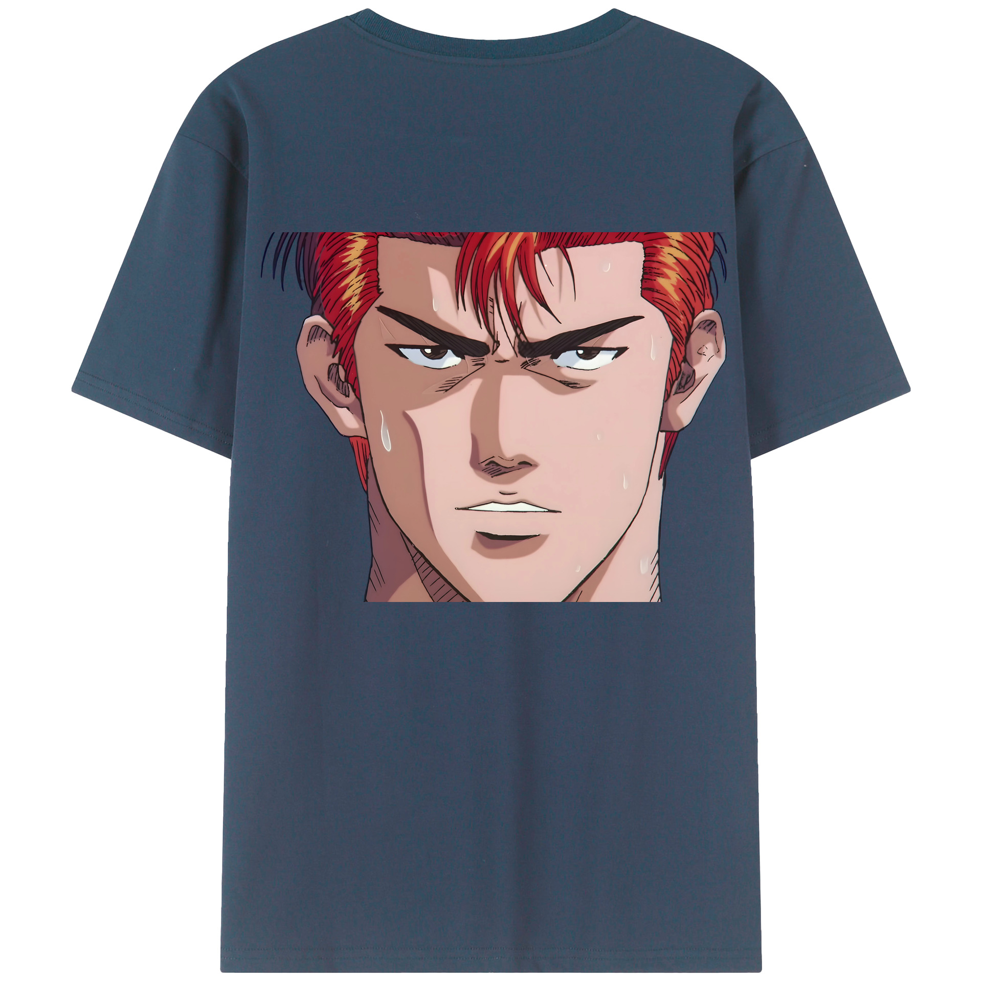 （画像用） SLAM DUNK／スラムダンク 綿100％ メンズ半袖Tシャツ（バックプリント） 通気性