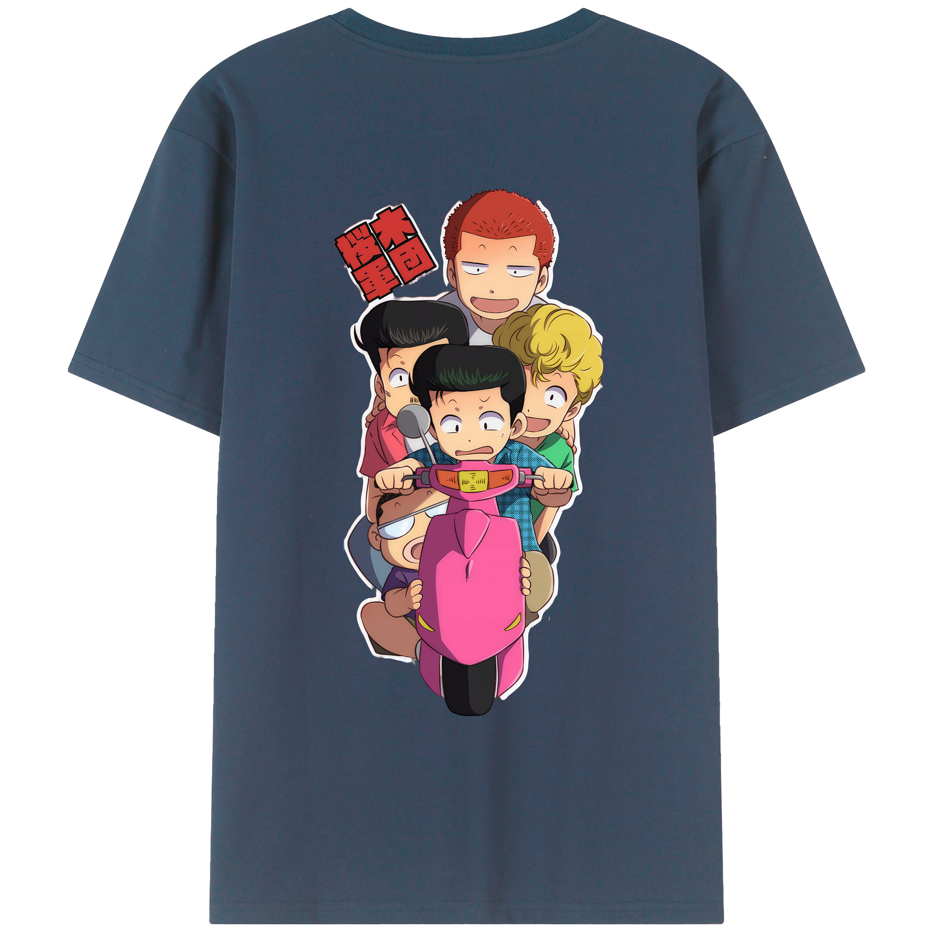 （画像用） SLAM DUNK／スラムダンク 綿100％ メンズ半袖Tシャツ（バックプリント） 通気性