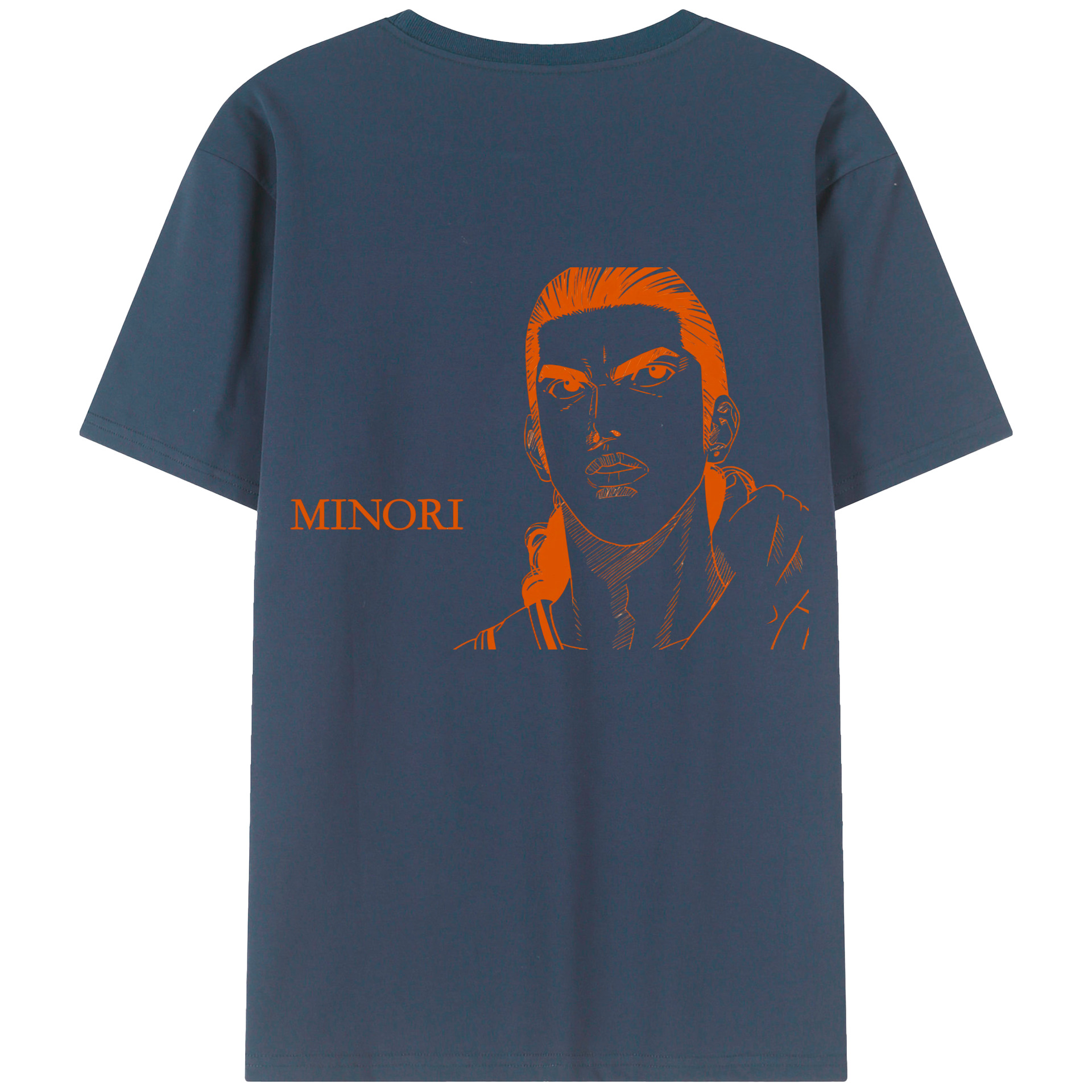 （画像用） SLAM DUNK／スラムダンク 綿100％ メンズ半袖Tシャツ（バックプリント） 通気性