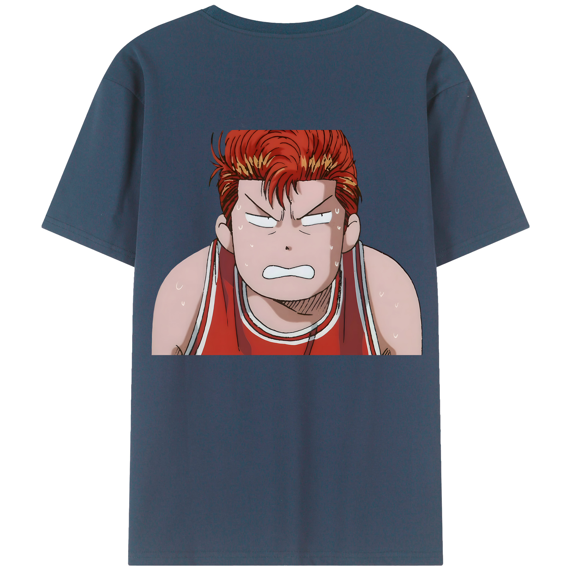 （画像用） SLAM DUNK／スラムダンク 綿100％ メンズ半袖Tシャツ（バックプリント） 通気性