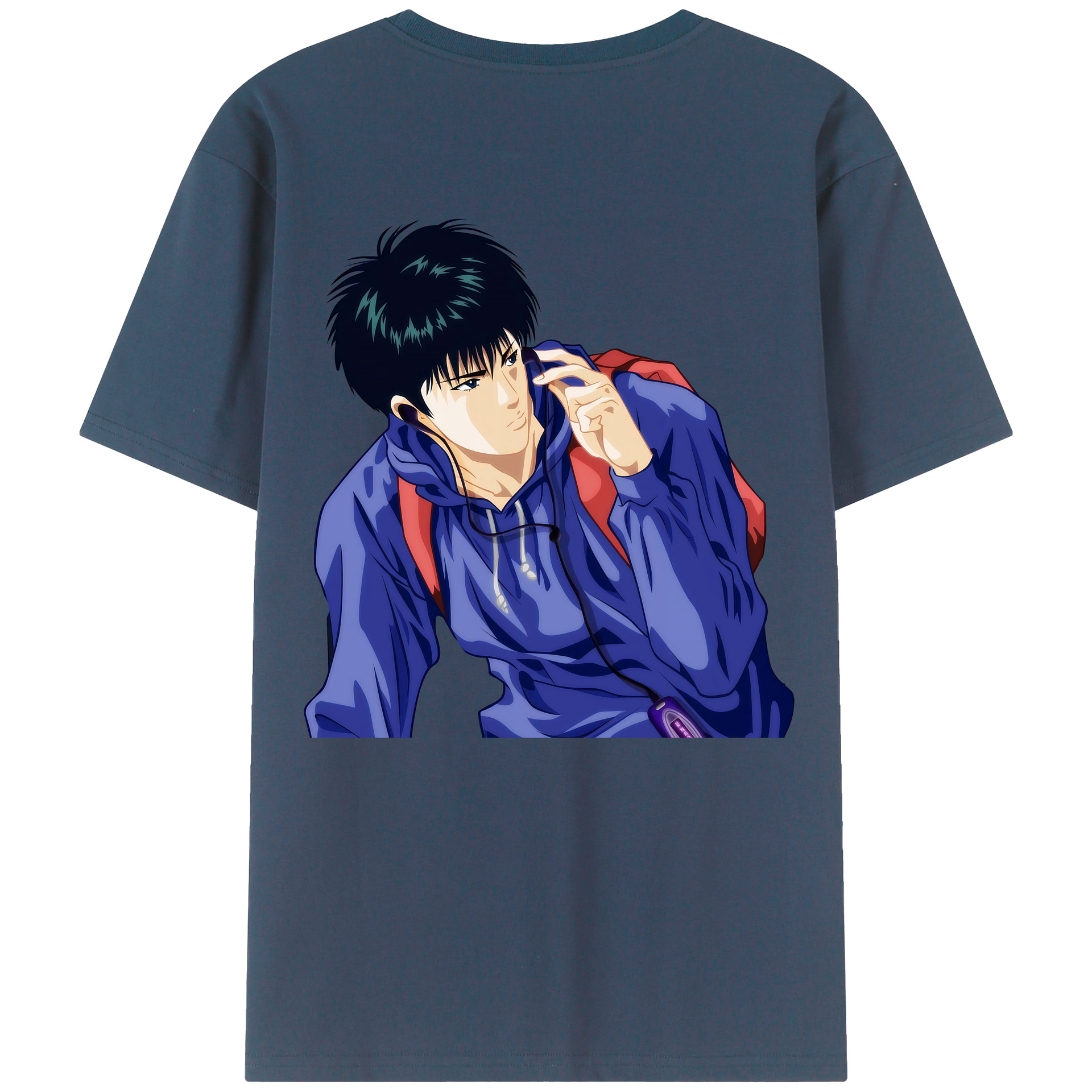 （画像用） SLAM DUNK／スラムダンク 綿100％ メンズ半袖Tシャツ（バックプリント） 通気性