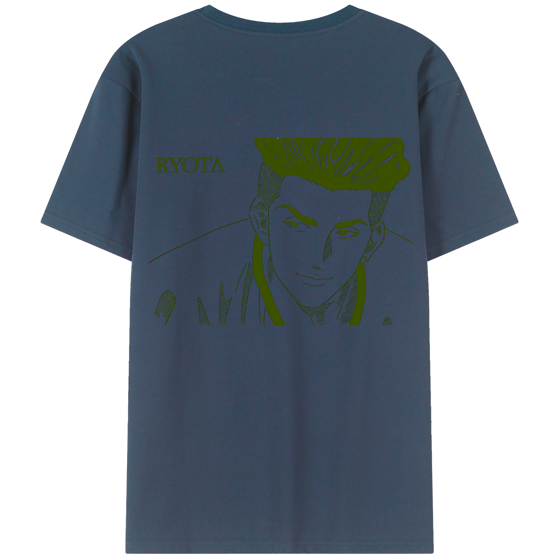 （画像用） SLAM DUNK／スラムダンク 綿100％ メンズ半袖Tシャツ（バックプリント） 通気性