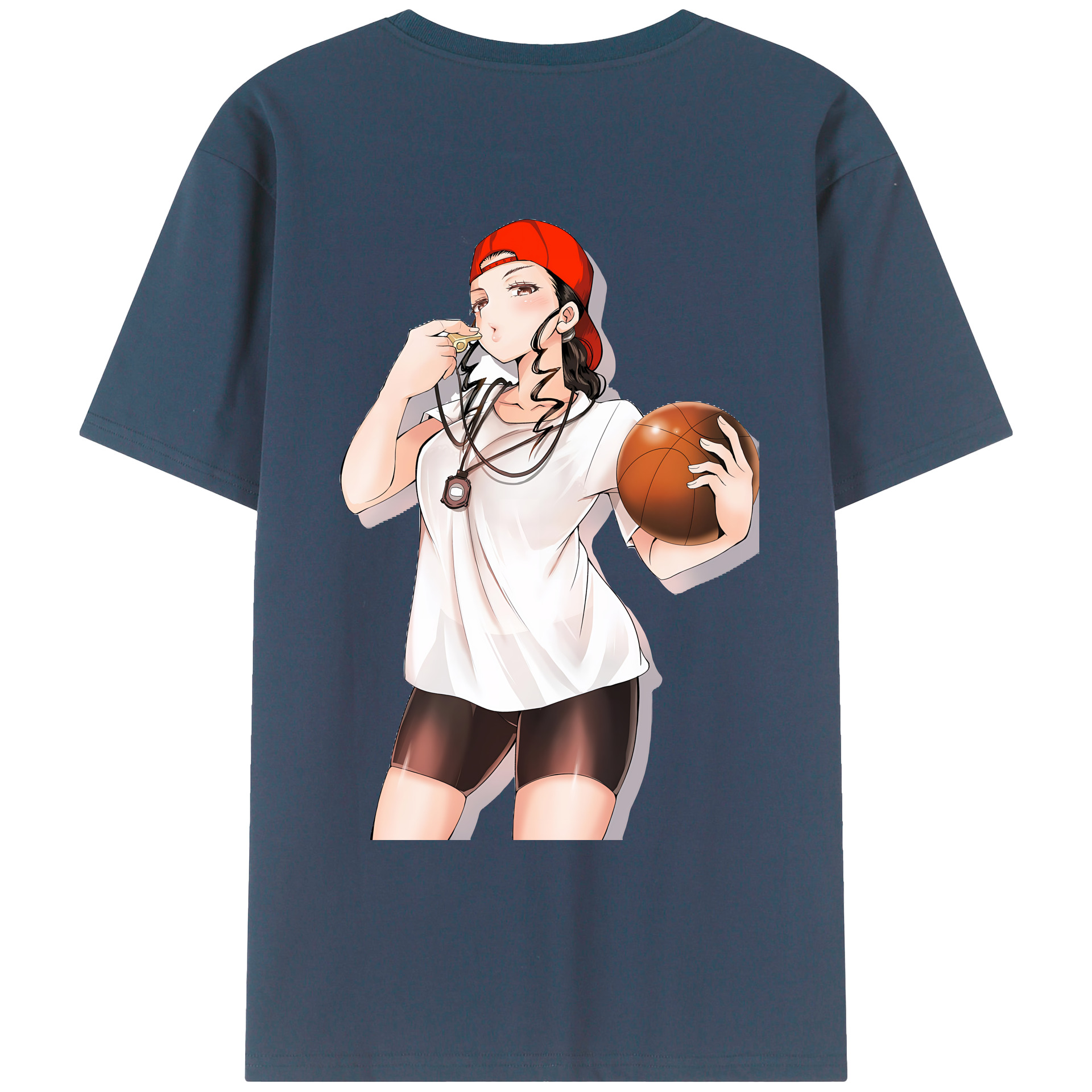 （画像用） SLAM DUNK／スラムダンク 綿100％ メンズ半袖Tシャツ（バックプリント） 通気性