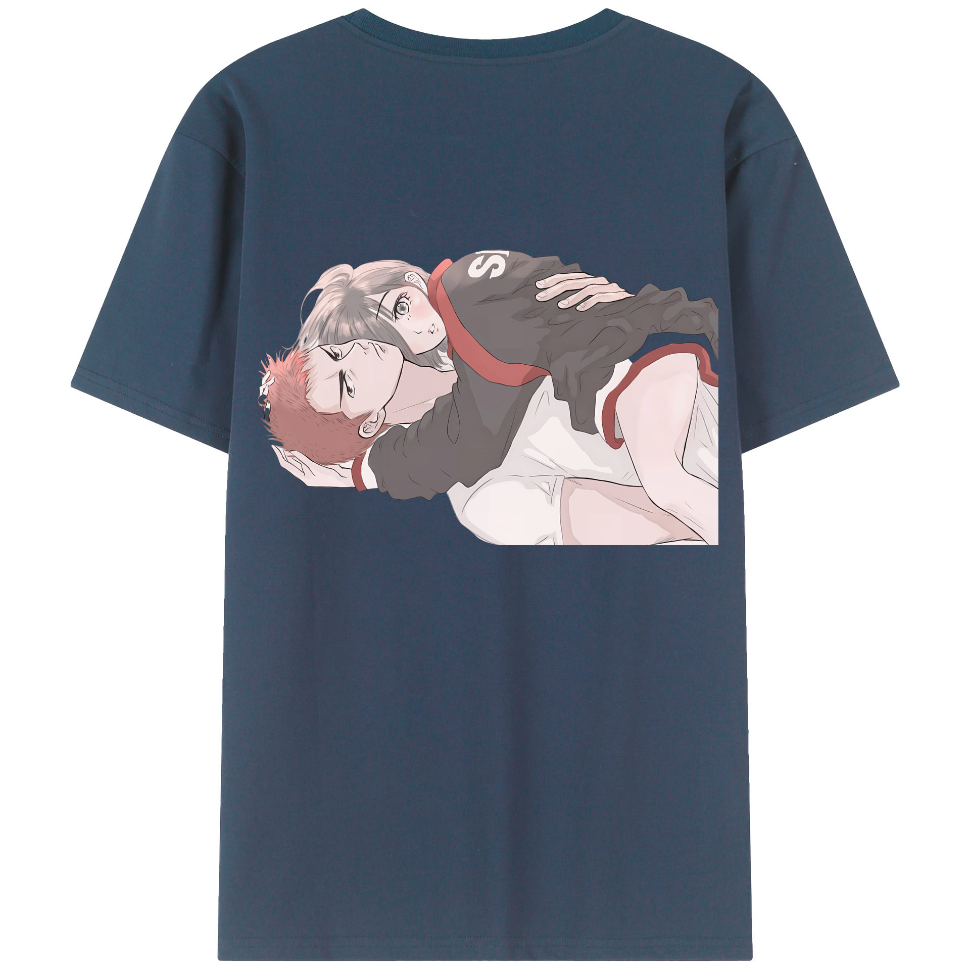（画像用） SLAM DUNK／スラムダンク 綿100％ メンズ半袖Tシャツ（バックプリント） 通気性