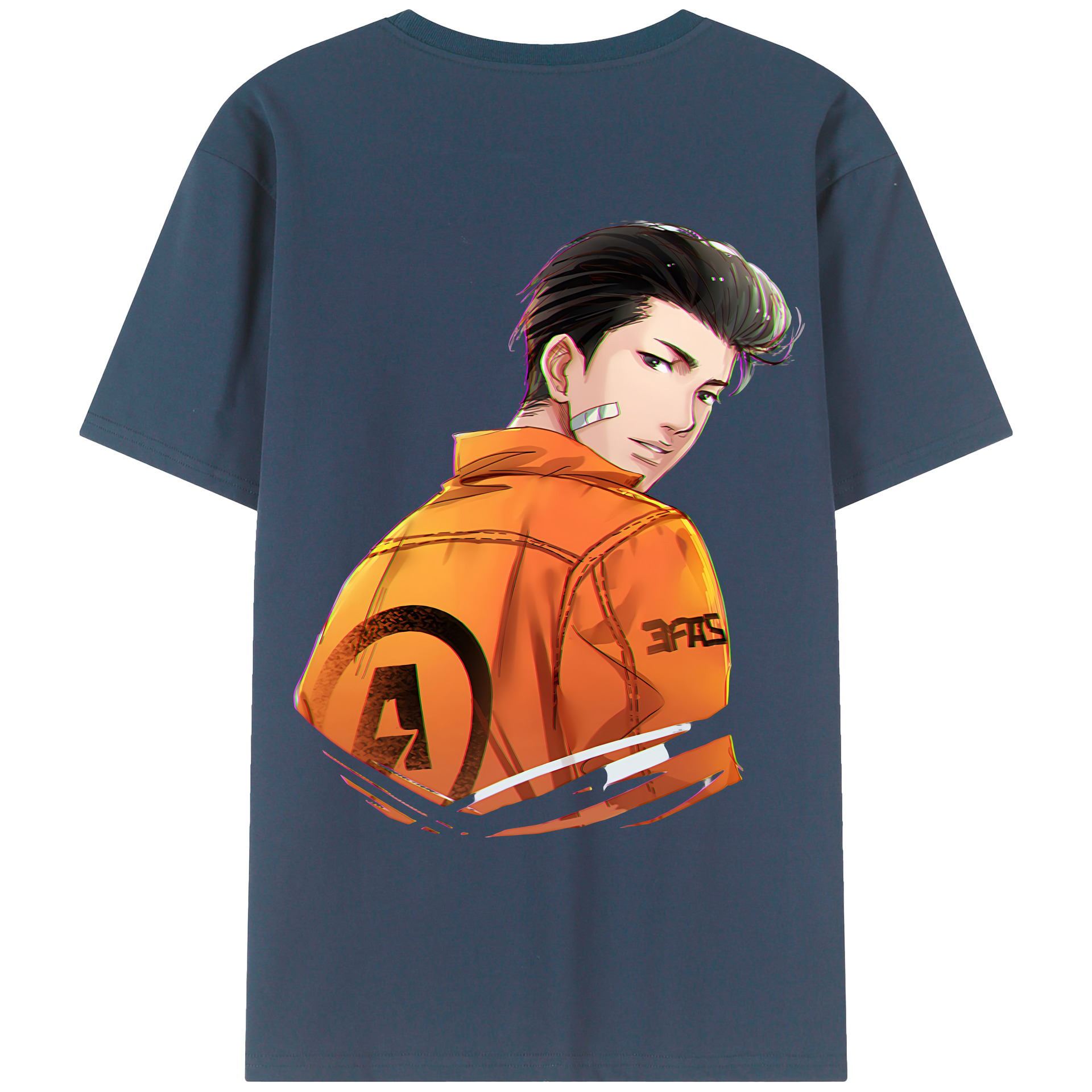 （画像用） SLAM DUNK／スラムダンク 綿100％ メンズ半袖Tシャツ（バックプリント） 通気性