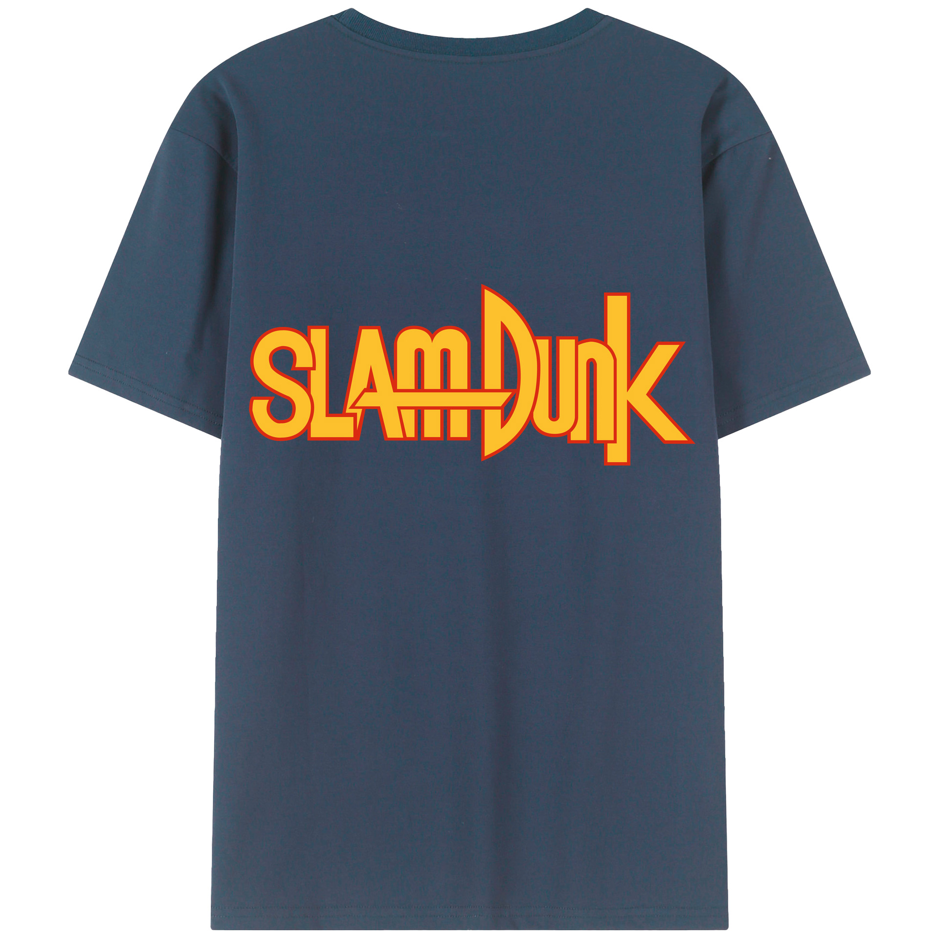 （画像用） SLAM DUNK／スラムダンク 綿100％ メンズ半袖Tシャツ（バックプリント） 通気性