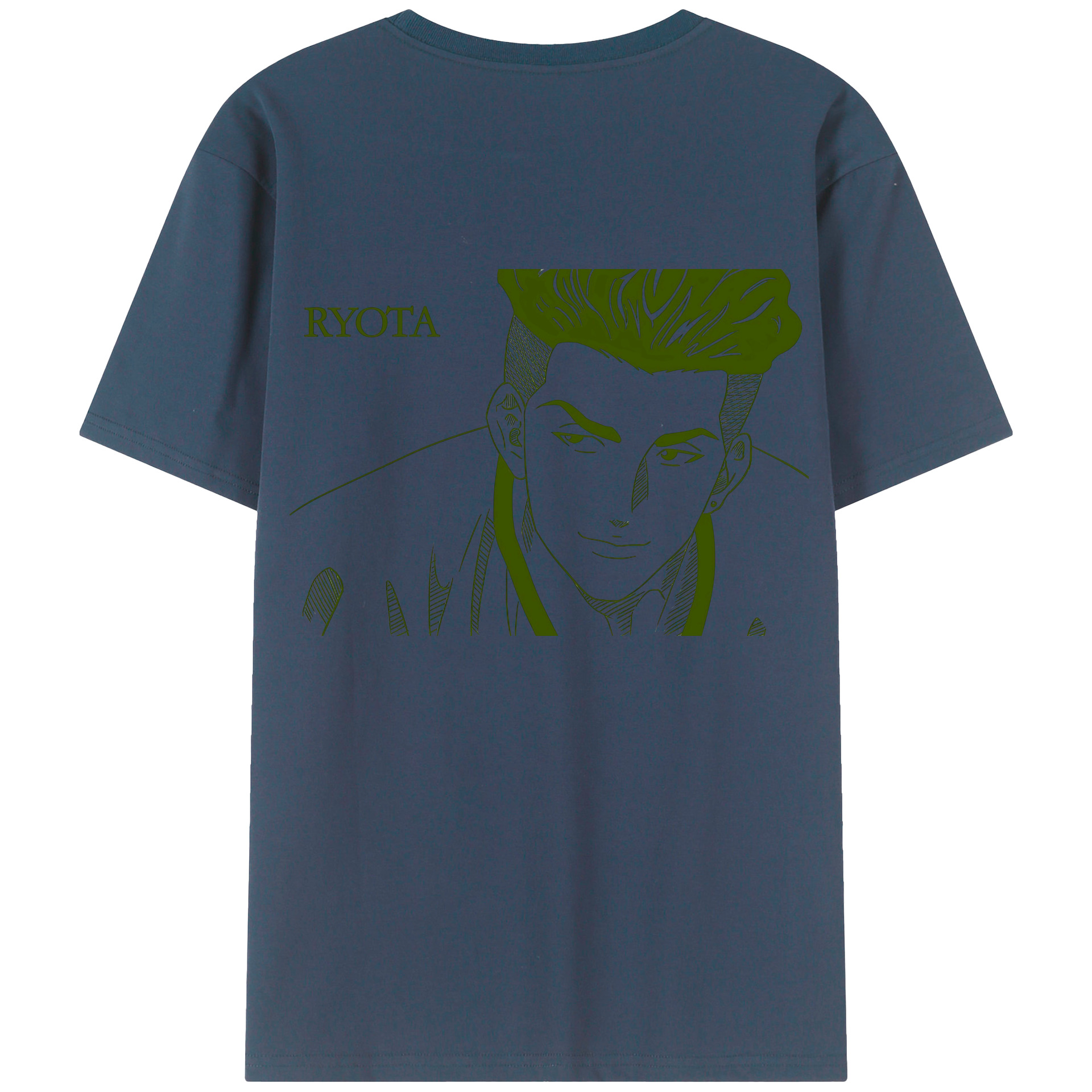 （画像用） SLAM DUNK／スラムダンク 綿100％ メンズ半袖Tシャツ（バックプリント） 通気性