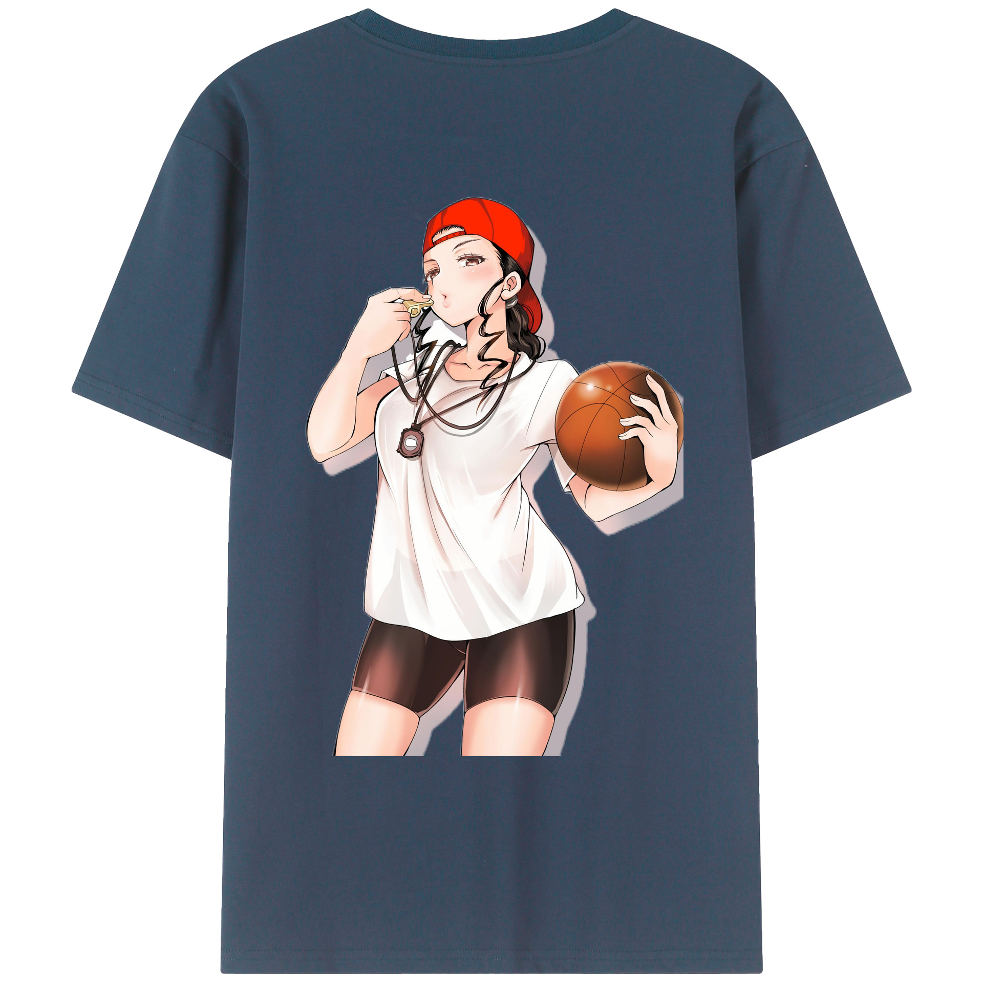 （画像用） SLAM DUNK／スラムダンク 綿100％ メンズ半袖Tシャツ（バックプリント） 通気性