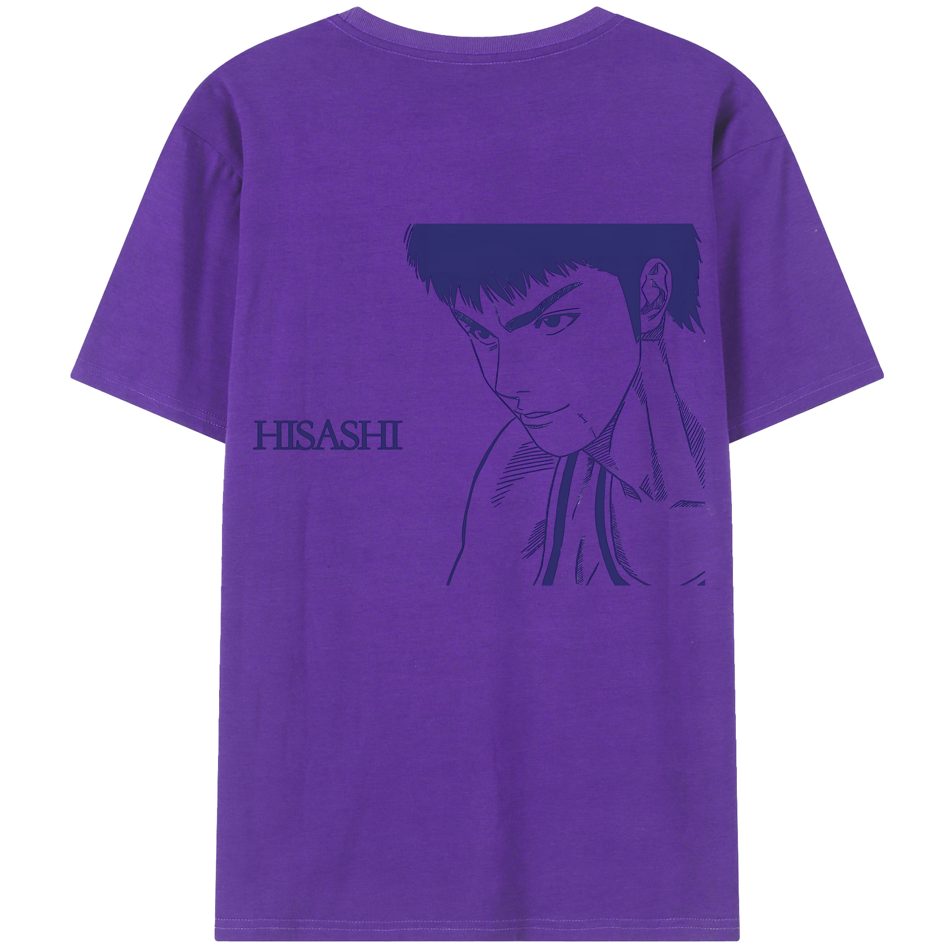 （画像用） SLAM DUNK／スラムダンク 綿100％ メンズ半袖Tシャツ（バックプリント） 通気性