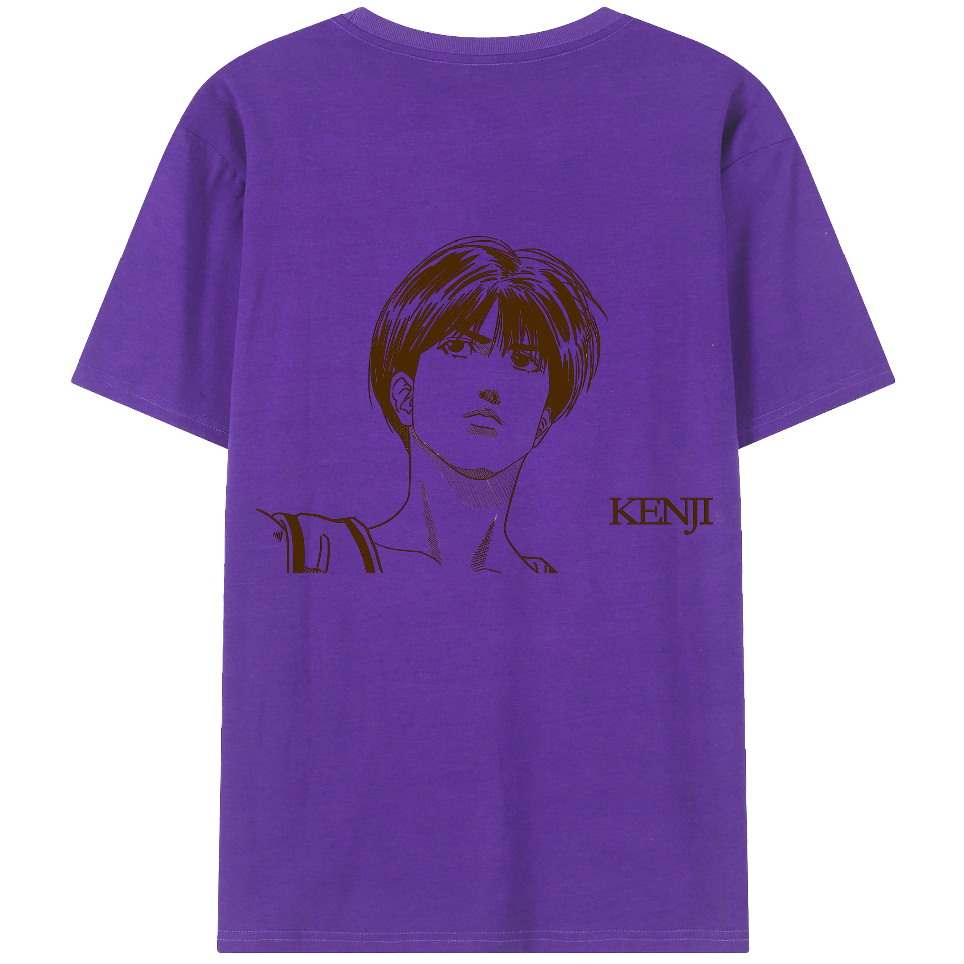 （画像用） SLAM DUNK／スラムダンク 綿100％ メンズ半袖Tシャツ（バックプリント） 通気性