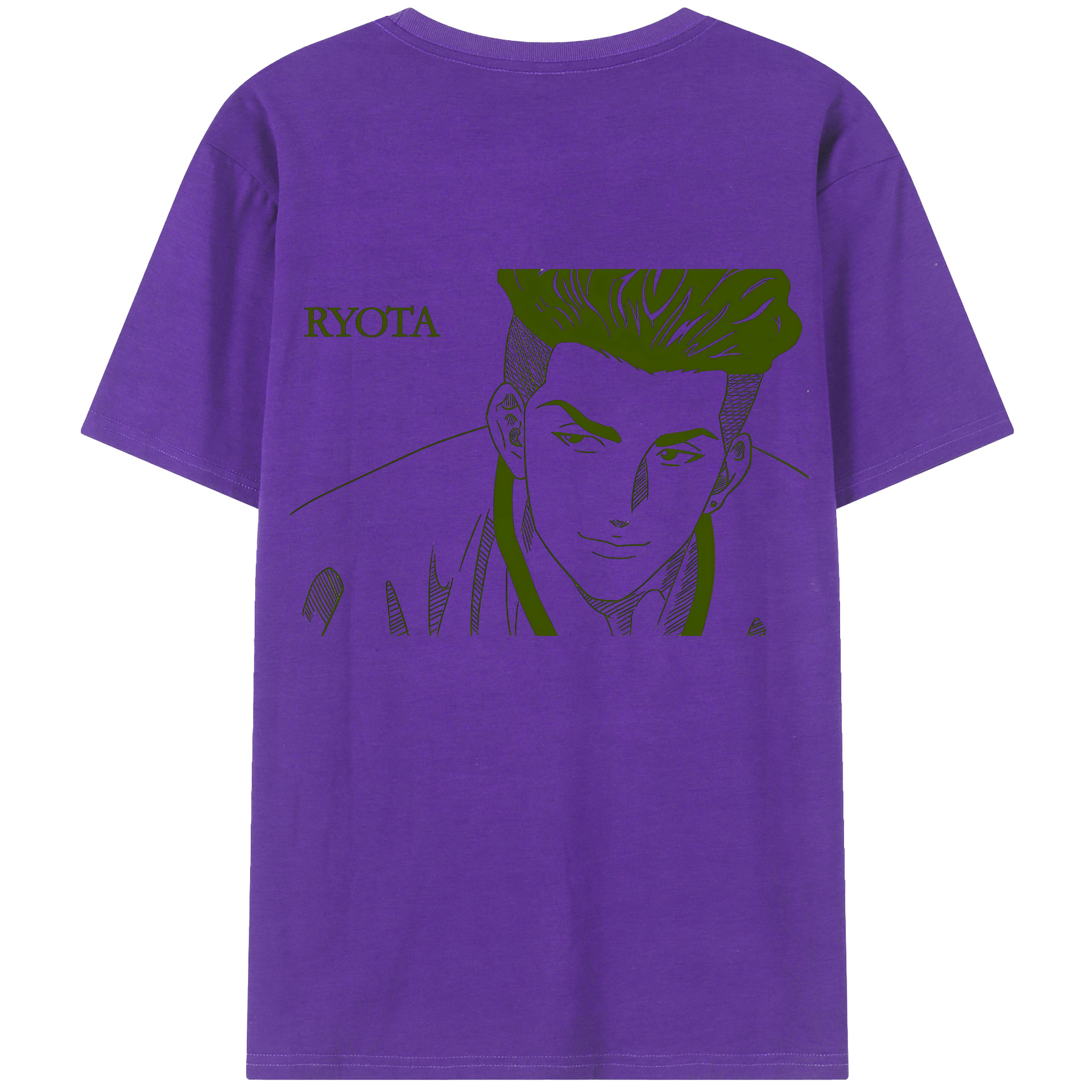 （画像用） SLAM DUNK／スラムダンク 綿100％ メンズ半袖Tシャツ（バックプリント） 通気性