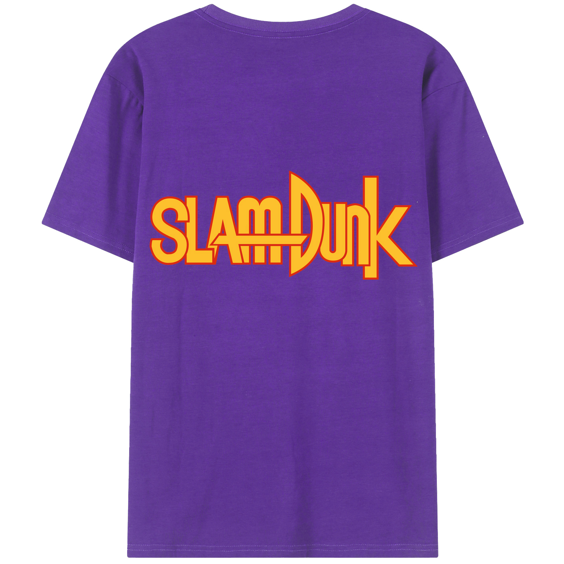 （画像用） SLAM DUNK／スラムダンク 綿100％ メンズ半袖Tシャツ（バックプリント） 通気性