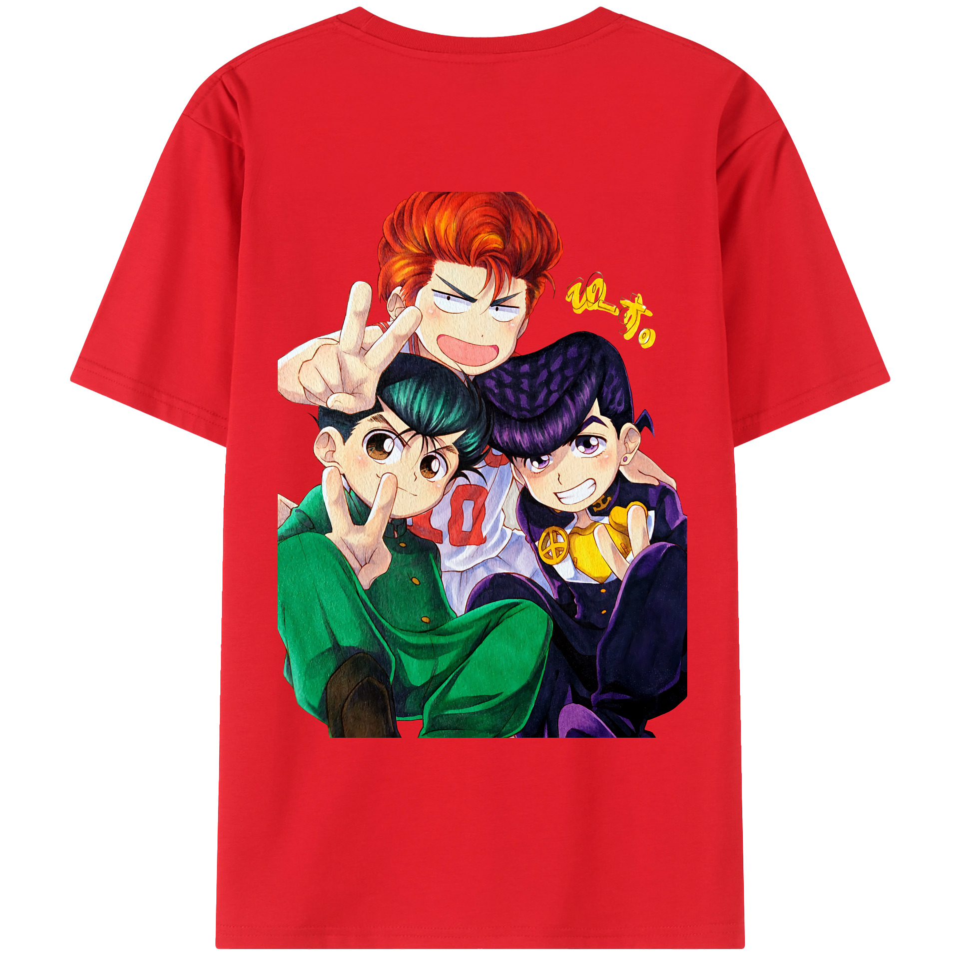 （画像用） SLAM DUNK／スラムダンク 綿100％ メンズ半袖Tシャツ（バックプリント） 通気性