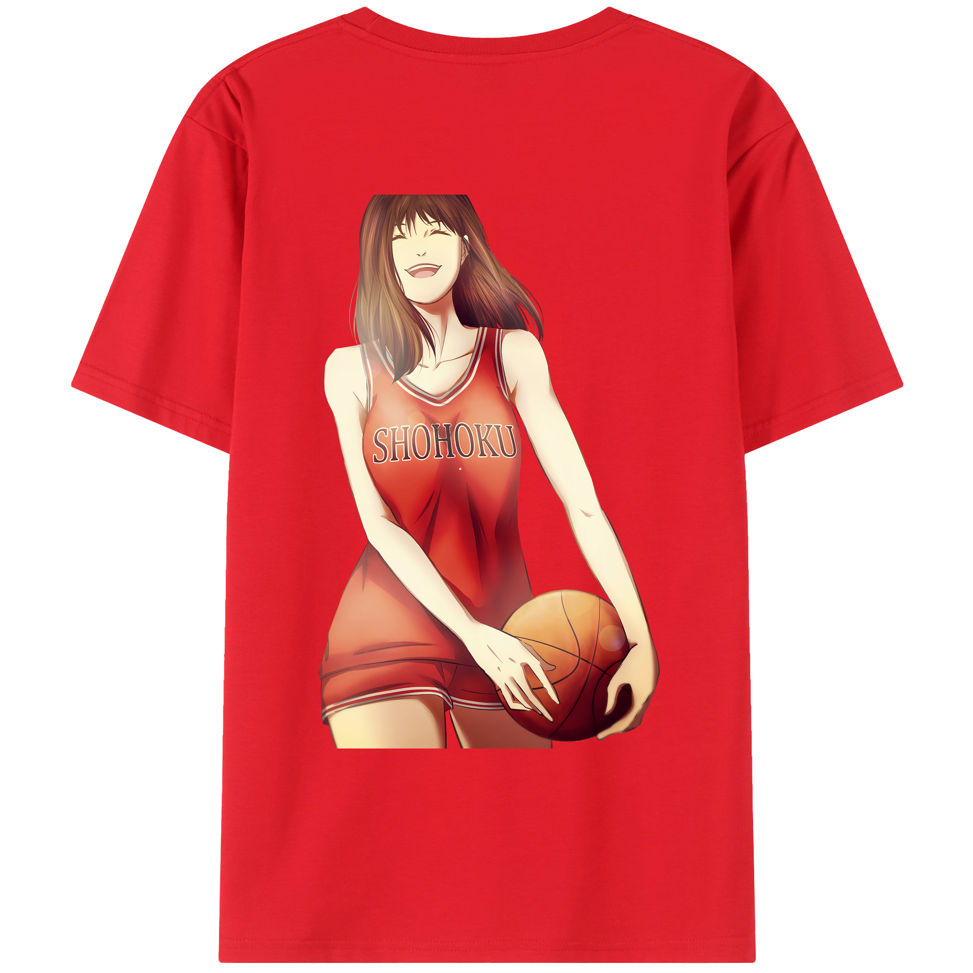 （画像用） SLAM DUNK／スラムダンク 綿100％ メンズ半袖Tシャツ（バックプリント） 通気性