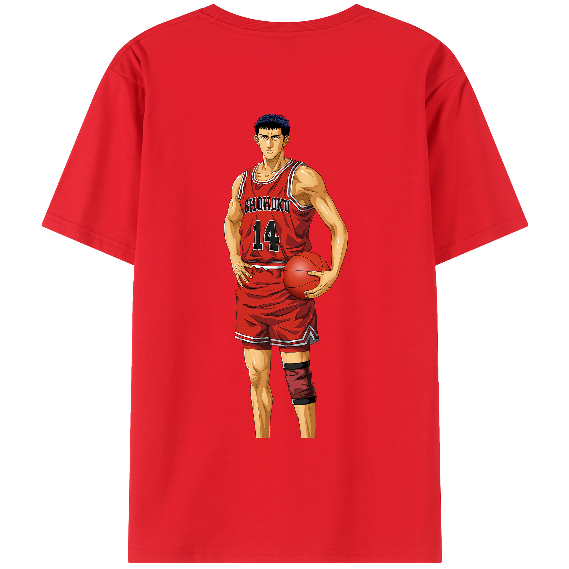 （画像用） SLAM DUNK／スラムダンク 綿100％ メンズ半袖Tシャツ（バックプリント） 通気性