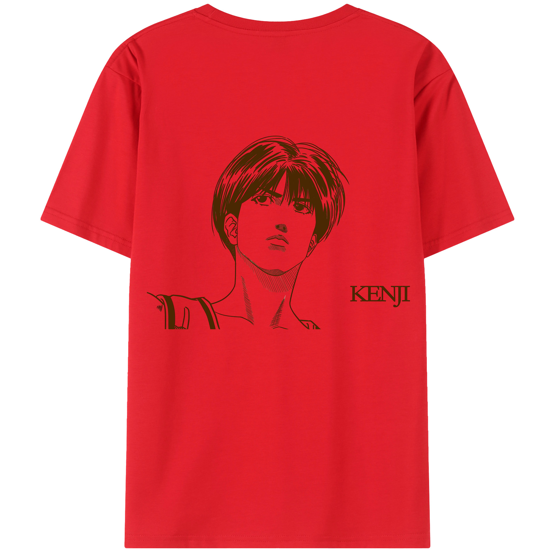 （画像用） SLAM DUNK／スラムダンク 綿100％ メンズ半袖Tシャツ（バックプリント） 通気性