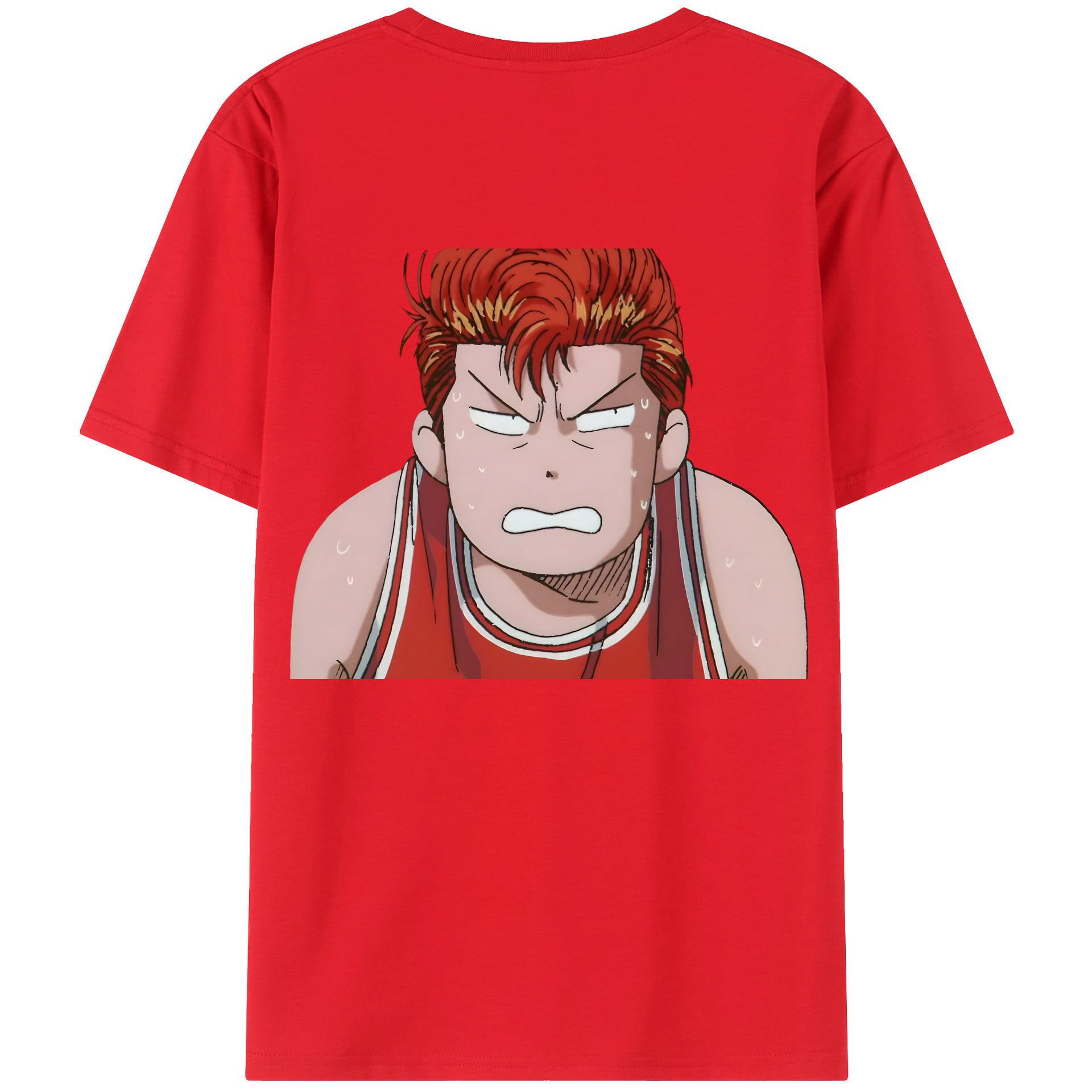 （画像用） SLAM DUNK／スラムダンク 綿100％ メンズ半袖Tシャツ（バックプリント） 通気性