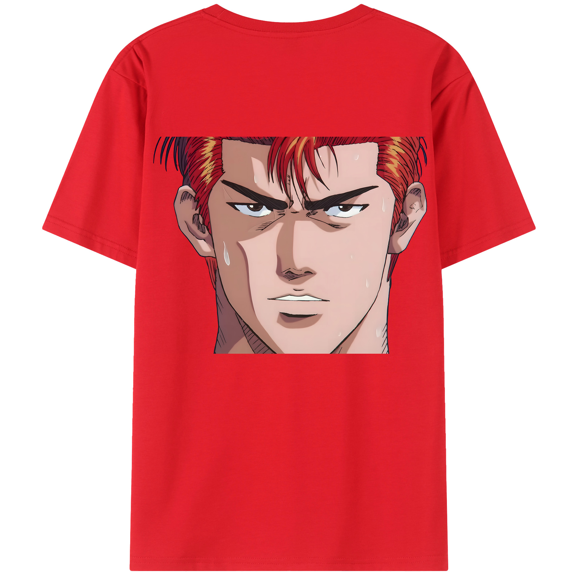 （画像用） SLAM DUNK／スラムダンク 綿100％ メンズ半袖Tシャツ（バックプリント） 通気性