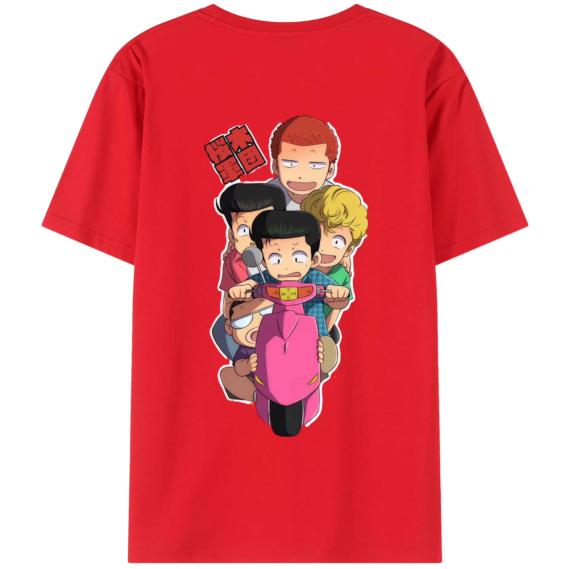 （画像用） SLAM DUNK／スラムダンク 綿100％ メンズ半袖Tシャツ（バックプリント） 通気性