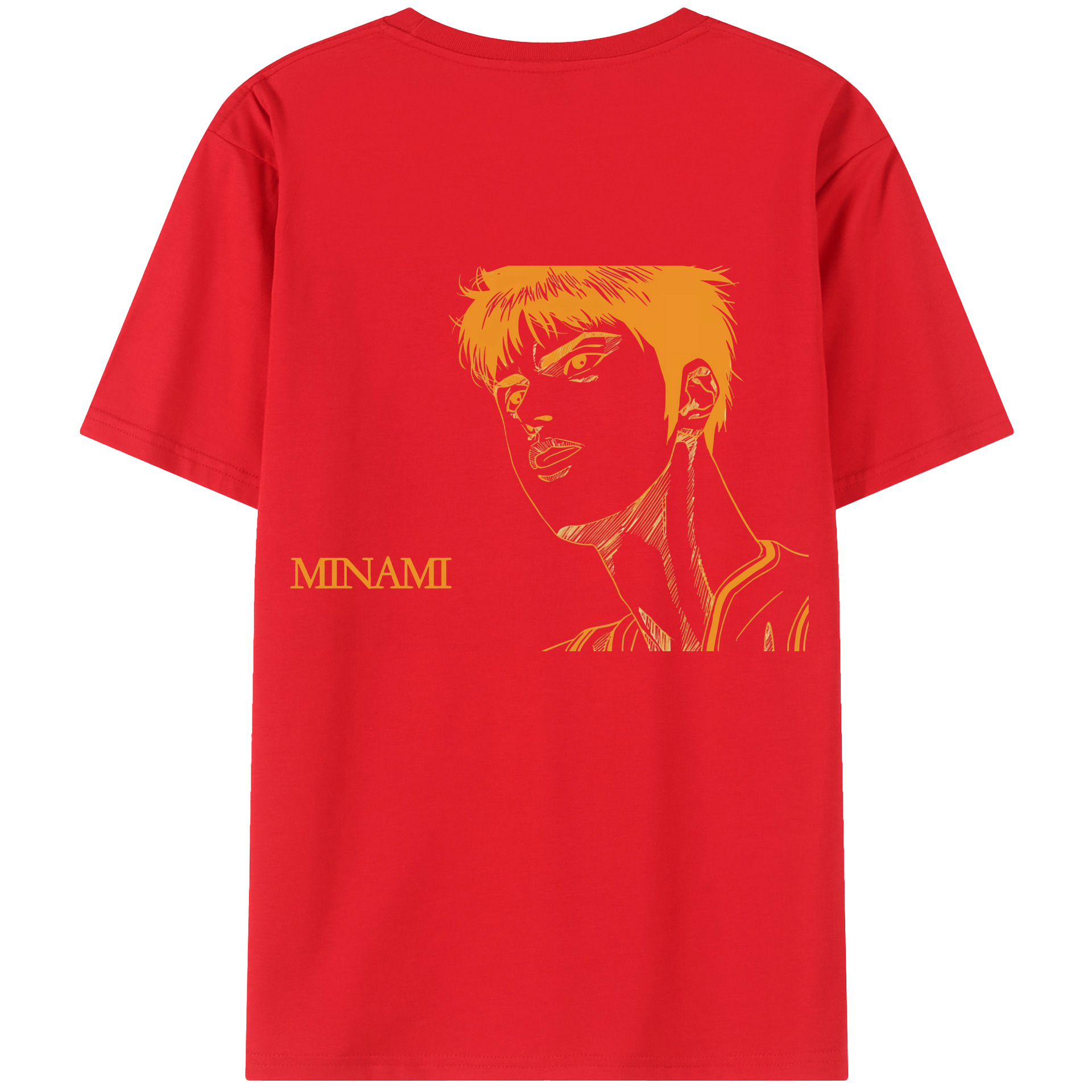 （画像用） SLAM DUNK／スラムダンク 綿100％ メンズ半袖Tシャツ（バックプリント） 通気性