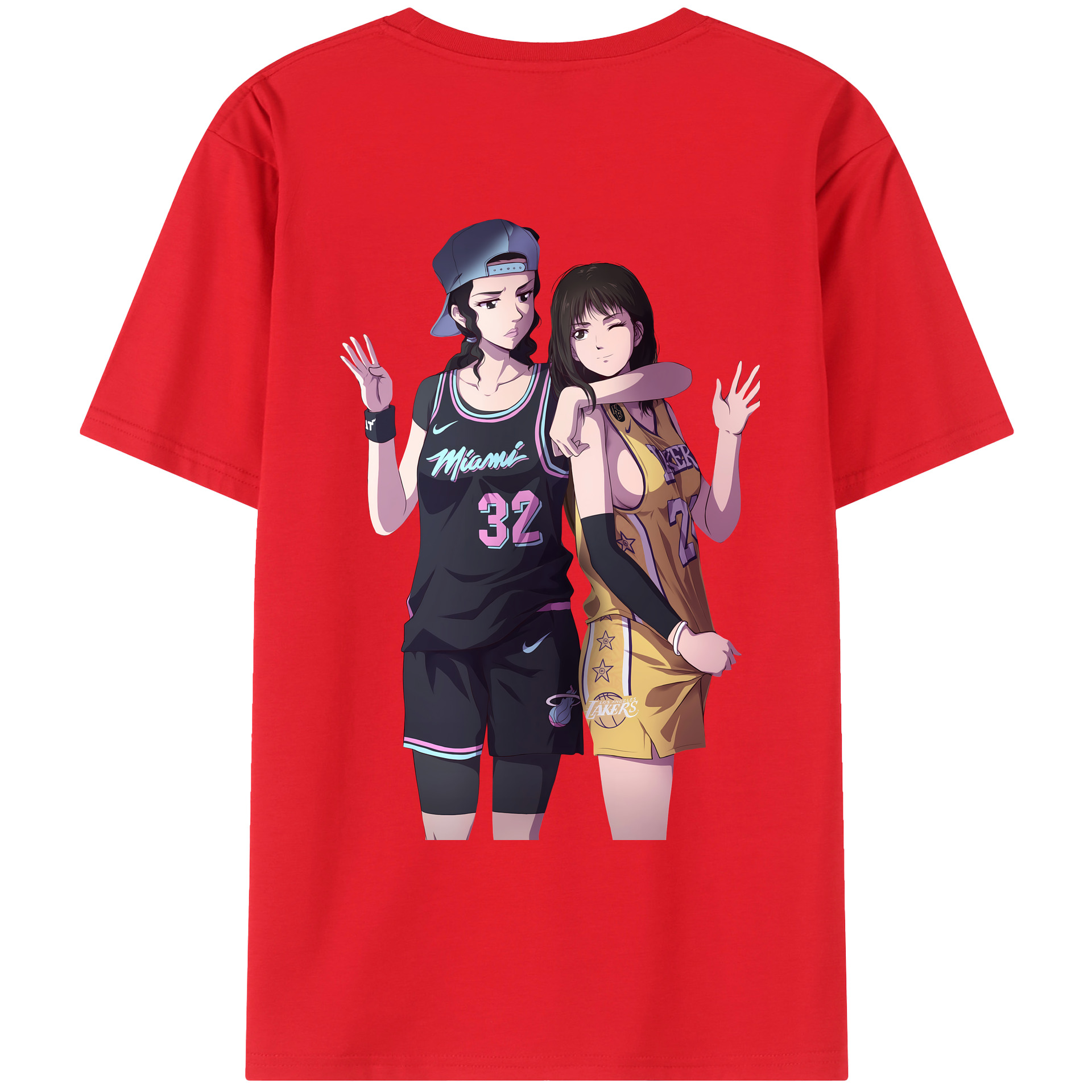 （画像用） SLAM DUNK／スラムダンク 綿100％ メンズ半袖Tシャツ（バックプリント） 通気性