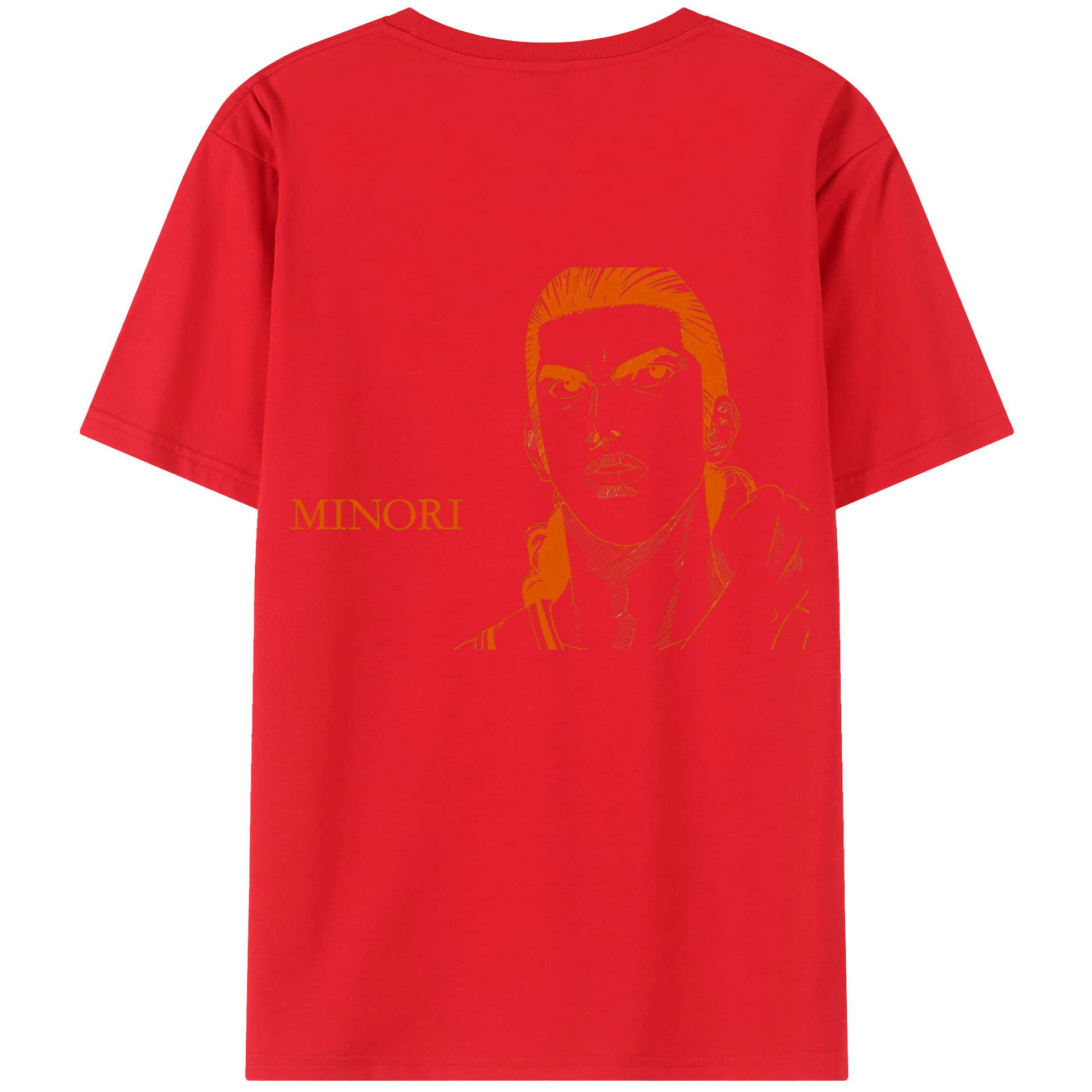 （画像用） SLAM DUNK／スラムダンク 綿100％ メンズ半袖Tシャツ（バックプリント） 通気性